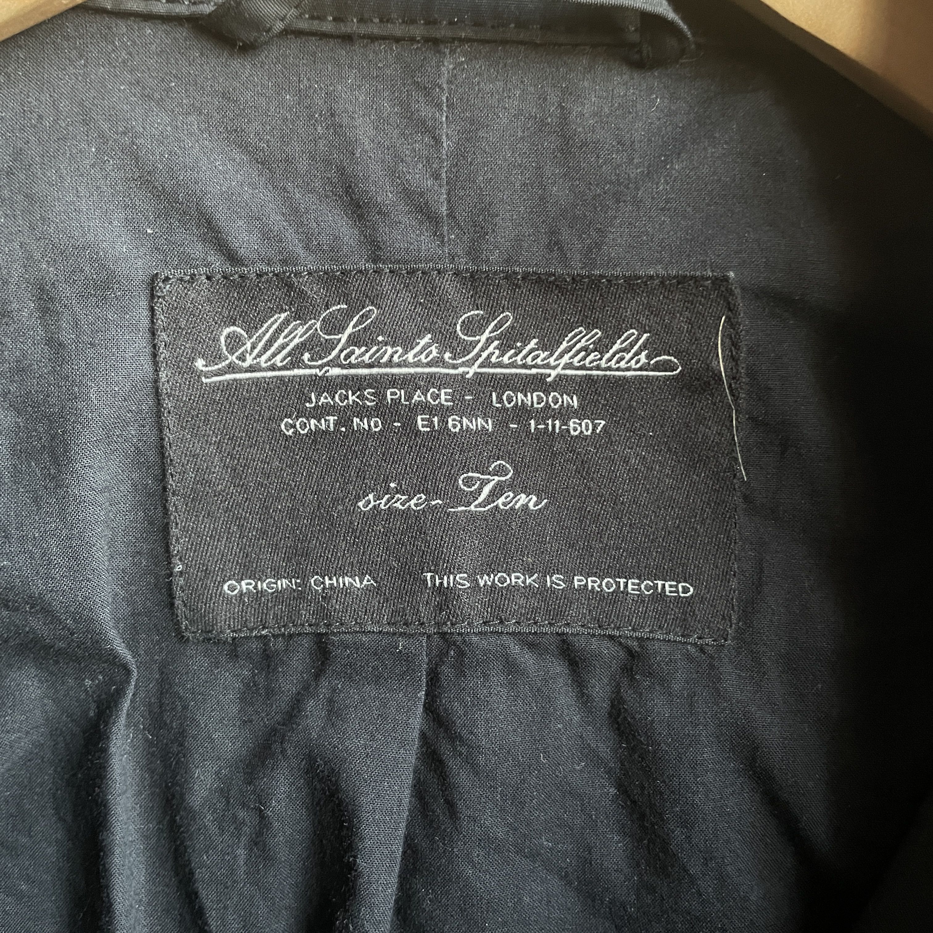 Allsaints Allsaints Womens Sherlock Nylon Double Breasted Trench Coat Size M / US 6-8 / IT 42-44 - 11 Thumbnail