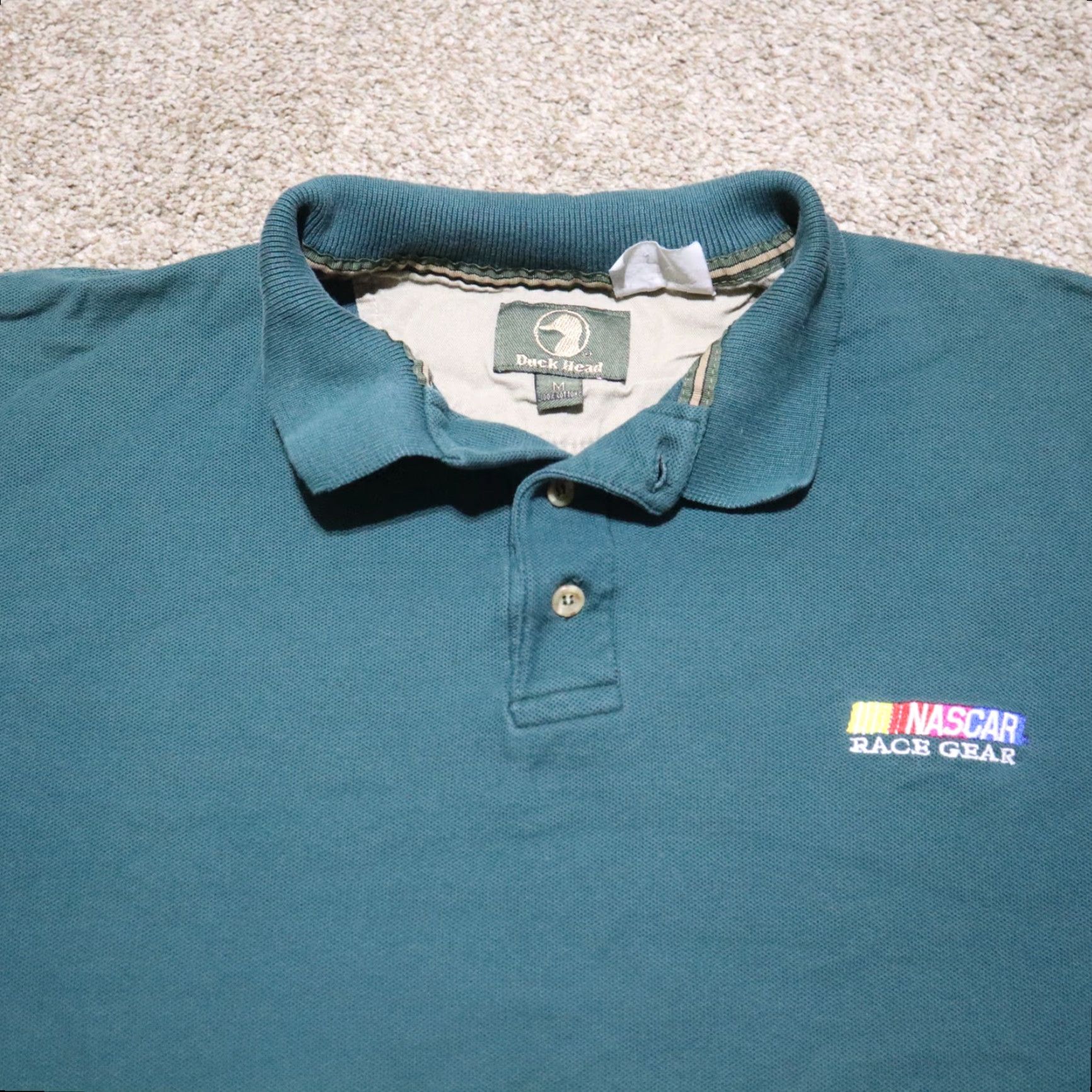 Under Armour Under Armour NASCAR Polo Shirt Adult M Blue Short Sleeve Button Collared Logo Mobil 1 Racing Size M / US 6-8 / IT 42-44 - 2 Thumbnail