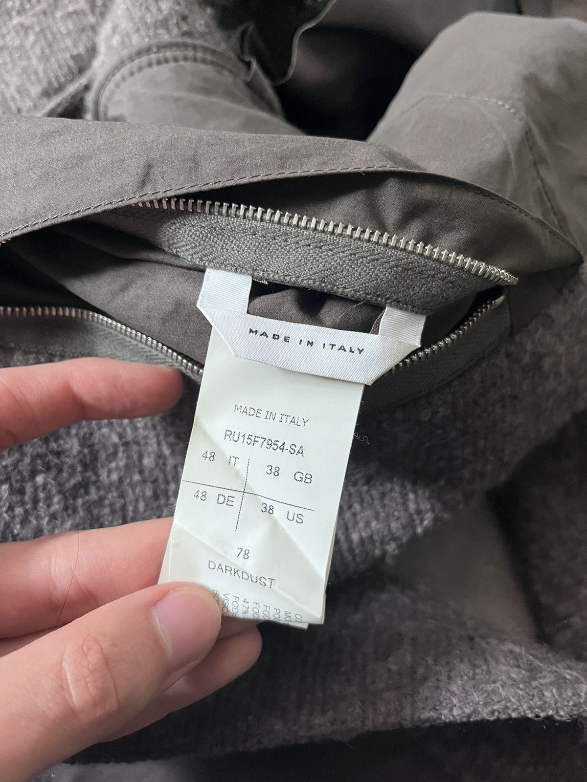 Rick Owens Rick Owens A/W 2015 grey coat wool mohair Size US M / EU 48-50 / 2 - 17 Thumbnail