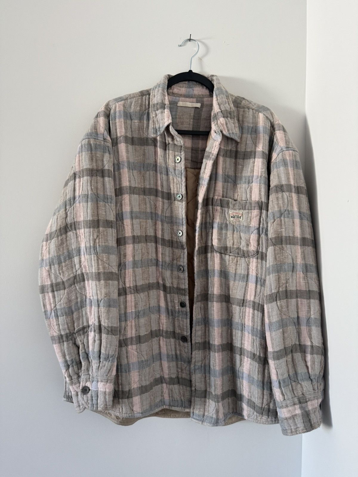 Our Legacy × Stussy Stussy Our Legacy Borrowed Flannel Quilted Jacket Size US L / EU 52-54 / 3 - 2 Thumbnail