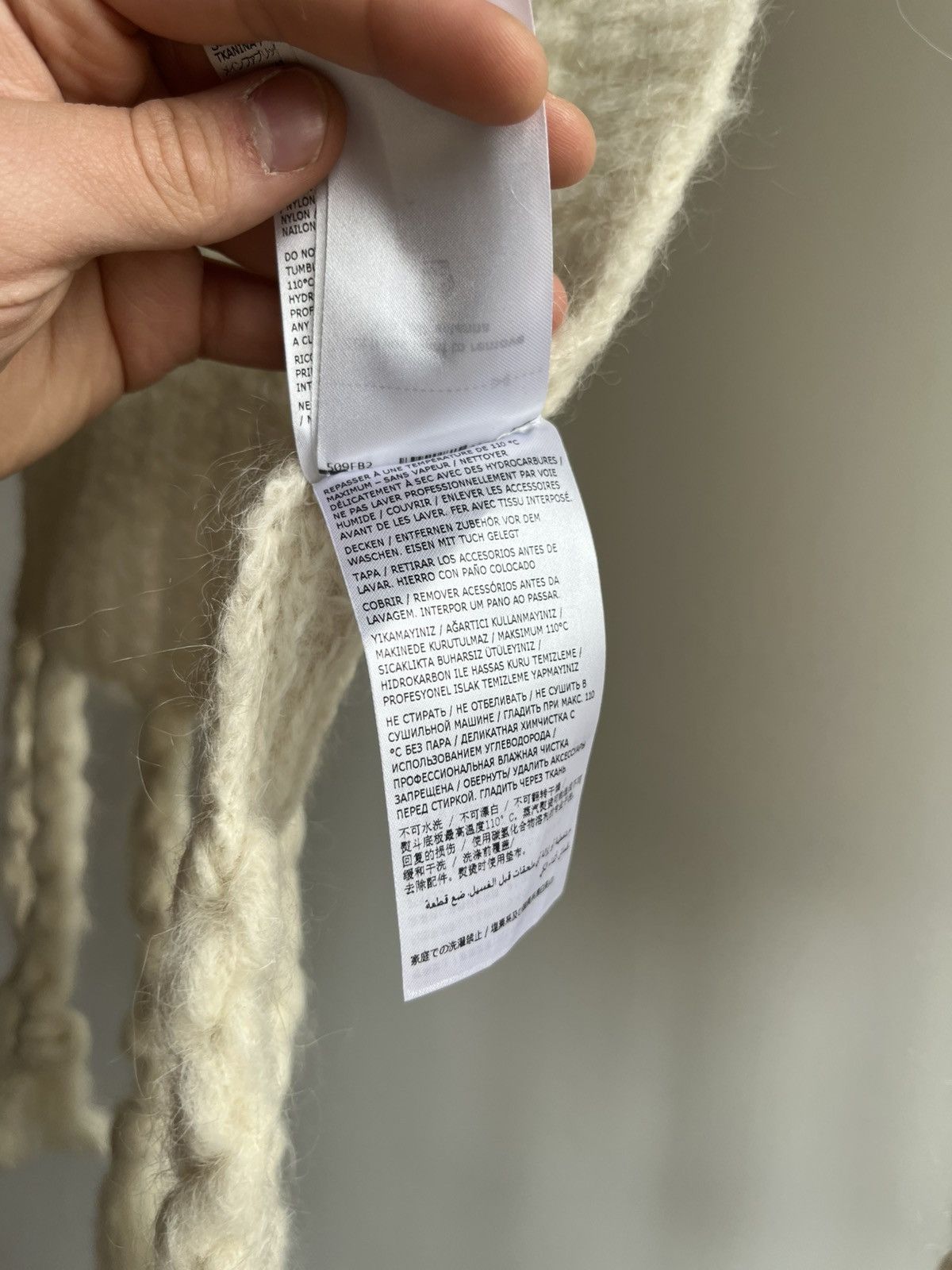 Jil Sander Jil Sander + AW24 alpaca mohair blend chunky knit scarf Size ONE SIZE - 13 Thumbnail