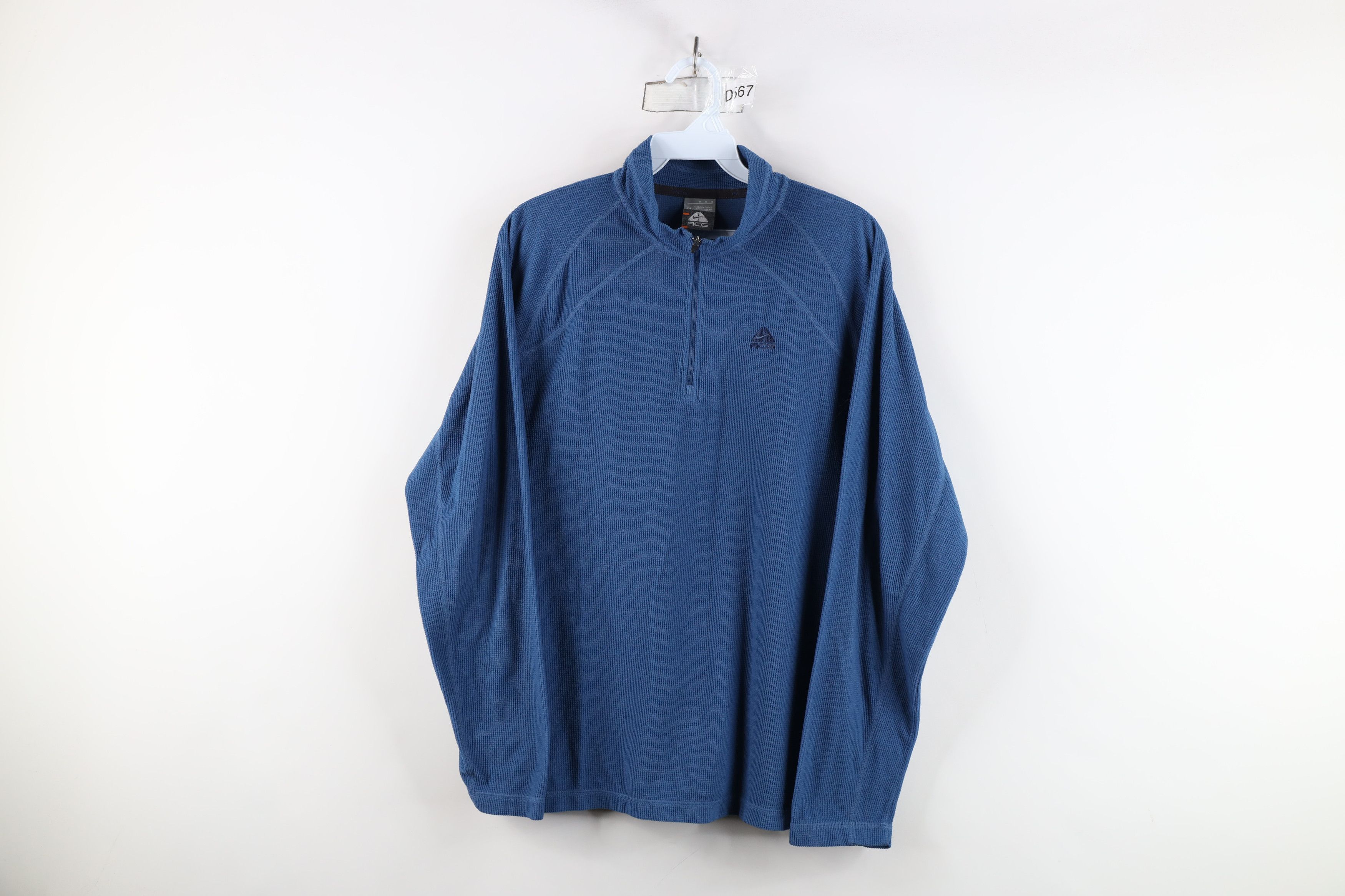 Nike × Vintage Vintage Nike ACG Mini Swoosh Thermal Fleece Half Zip Sweater Size US M / EU 48-50 / 2 - 1 Thumbnail