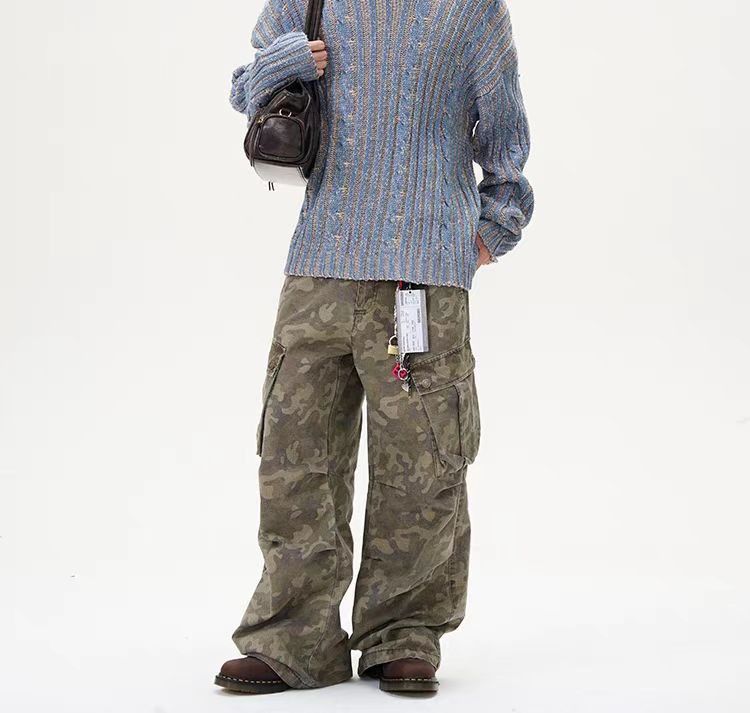 Japanese Brand × Vintage Vintage pleated multi-pocket camouflage work trousers Size US 32 / EU 48 - 4 Thumbnail