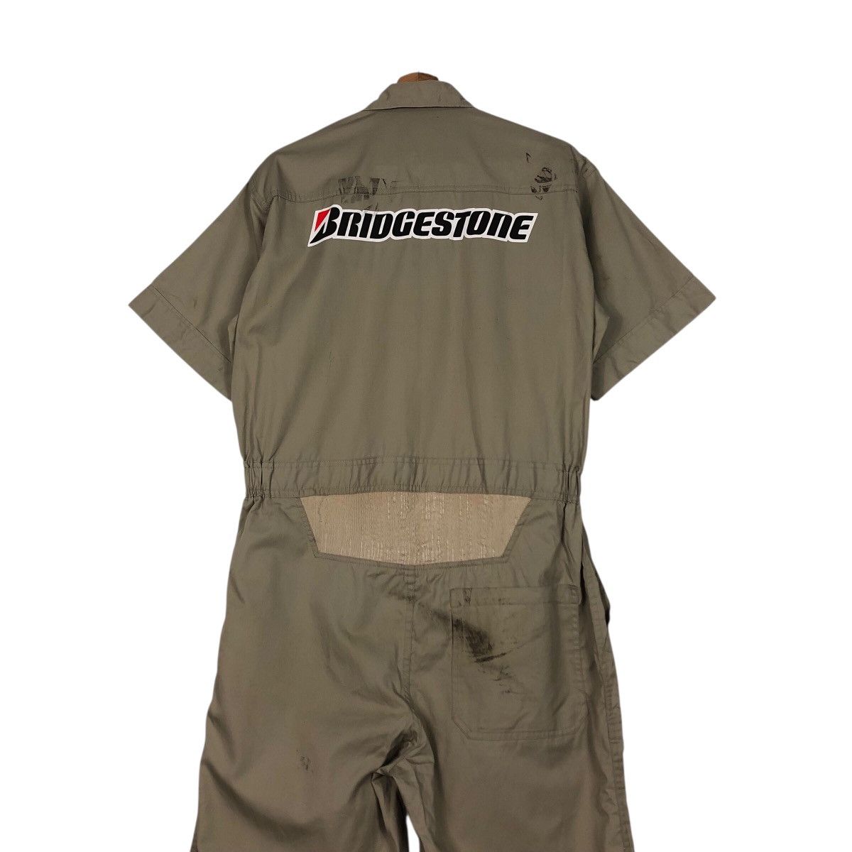 Japanese Brand 📌Vintage Worker Coverall Long Bridgestone Big Logo Size US 34 / EU 50 - 14 Thumbnail