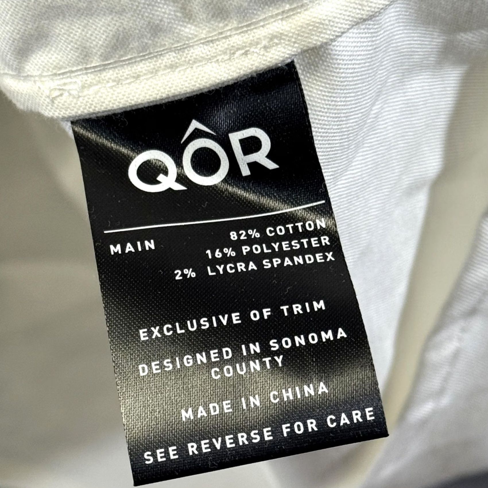 Vintage QOR Button-Up Shirt Mens 2XL White Short Sleeve Performance Stretch Odor Control Size US XXL / EU 58 / 5 - 7 Thumbnail