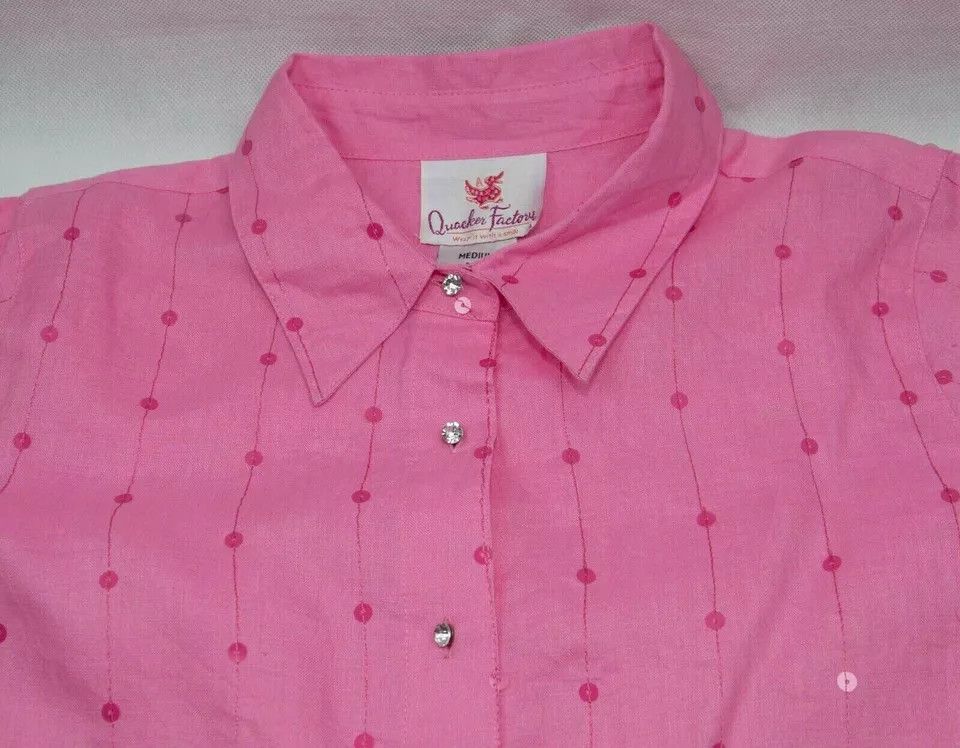 Quacker Factory Quacker Factory shirt 100%linen size UK12-14 (LABEL M USA) Size M / US 6-8 / IT 42-44 - 4 Thumbnail