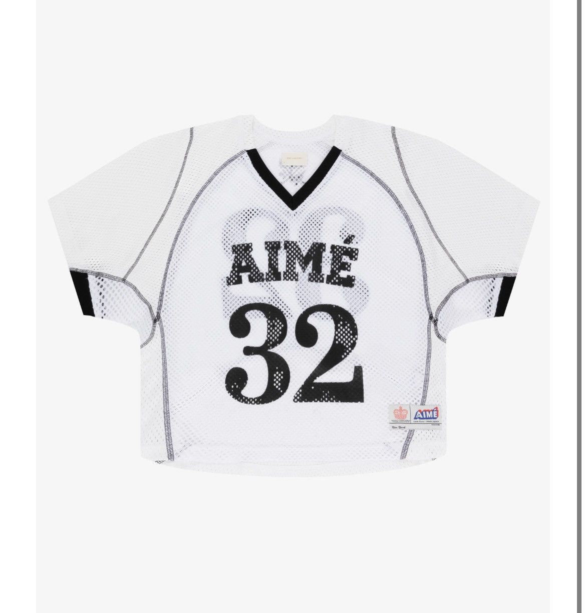 image of Aime Leon Dore Ald Team Practice Jersey Small White Black, Men's