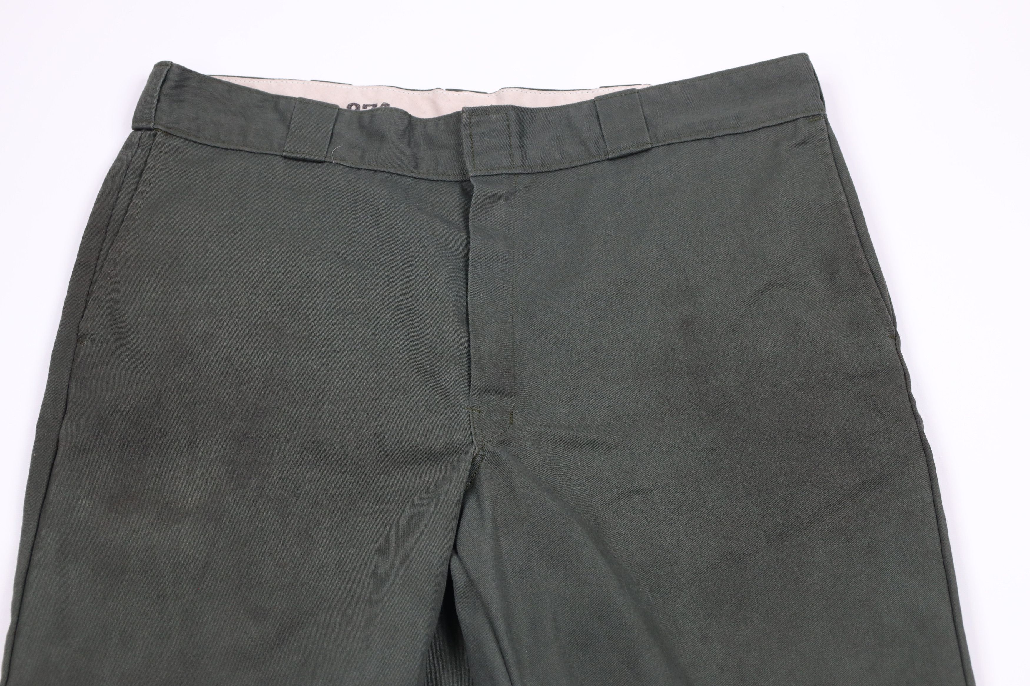 Dickies × Vintage Vintage Dickies Spell Out Wide Leg Original Fit Pants Green Size US 38 / EU 54 - 2 Thumbnail