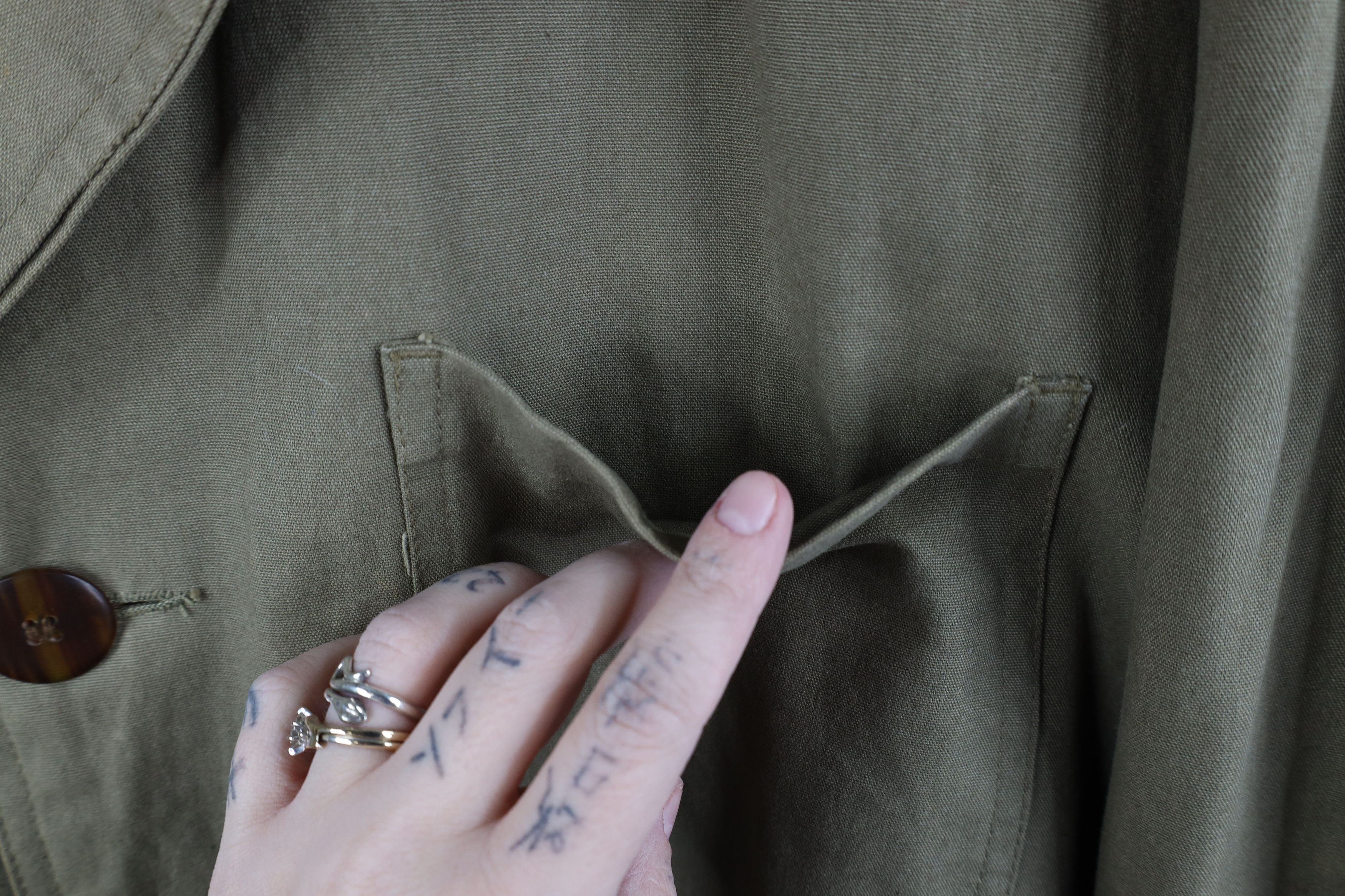 Vintage Vintage 90s Streetwear Lined Canvas Chore Barn Jacket Green Size US XL / EU 56 / 4 - 5 Thumbnail