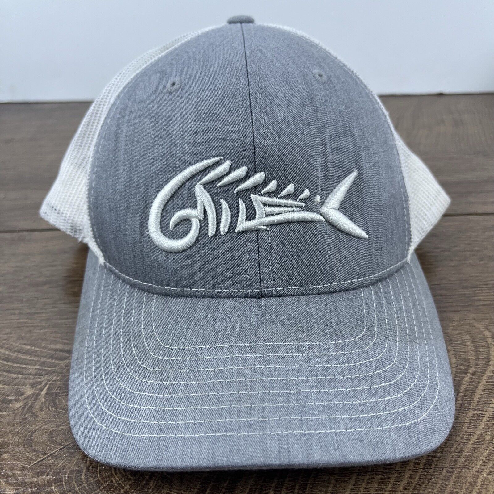 Other Fish Skeleton Hat Fish Skull Snapback Hat Gray Adjustable Ha Size ONE SIZE - 2 Thumbnail
