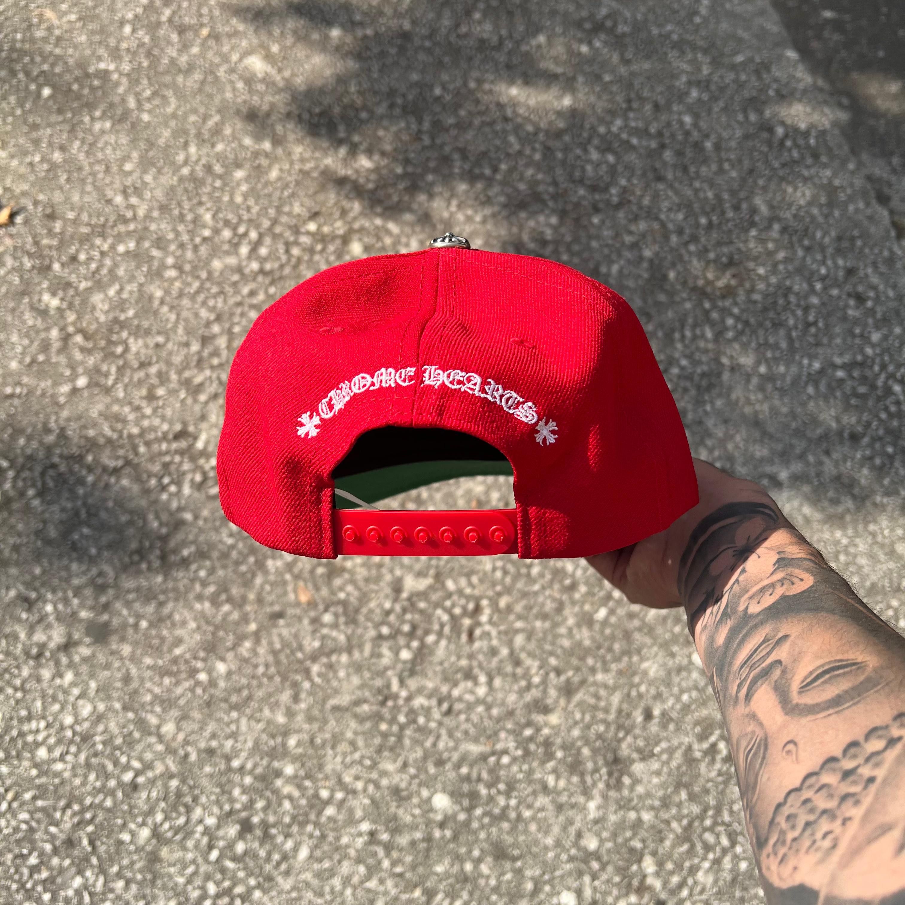 Chrome Hearts Chrome Hearts CH Baseball Hat Red Size ONE SIZE - 5 Thumbnail