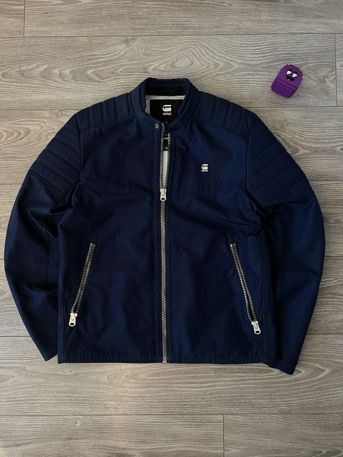 G-Star G Star Raw Denim Style Biker Moto Type Racing Style Jacket Size US L / EU 52-54 / 3 - 3 Thumbnail