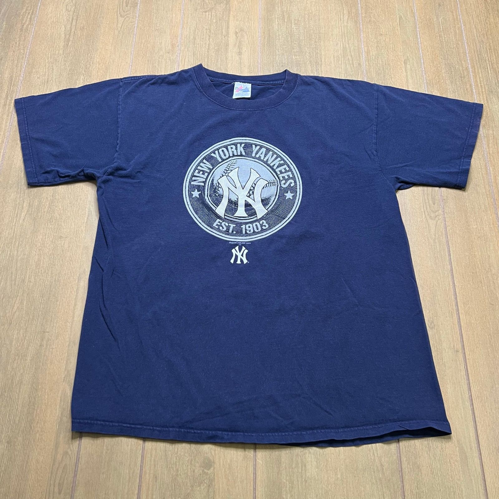 Majestic Vintage New York Yankees T Shirt Tee Sz XL MLB Baseball Y2K Size US XL / EU 56 / 4 - 1 Thumbnail