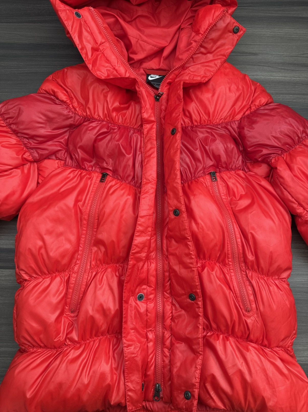 Nike Sportswear Windrunner Down Fill Red Puffer Jacket CU4390-657 Size US S / EU 44-46 / 1 - 4 Thumbnail