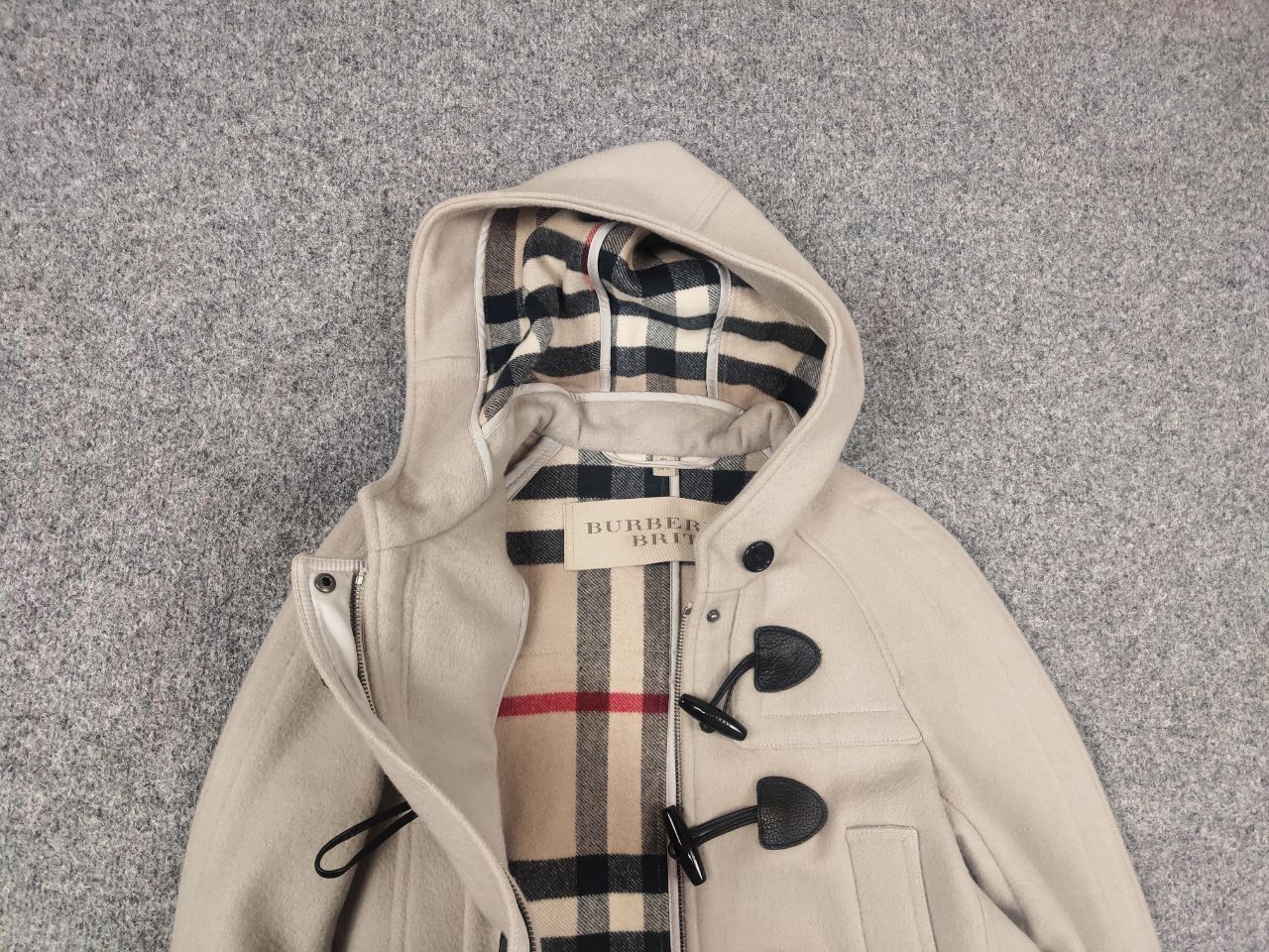 Burberry Burberry Brit Wool Camel Duffle Coat Jacket Nova Check Size S / US 4 / IT 40 - 5 Thumbnail