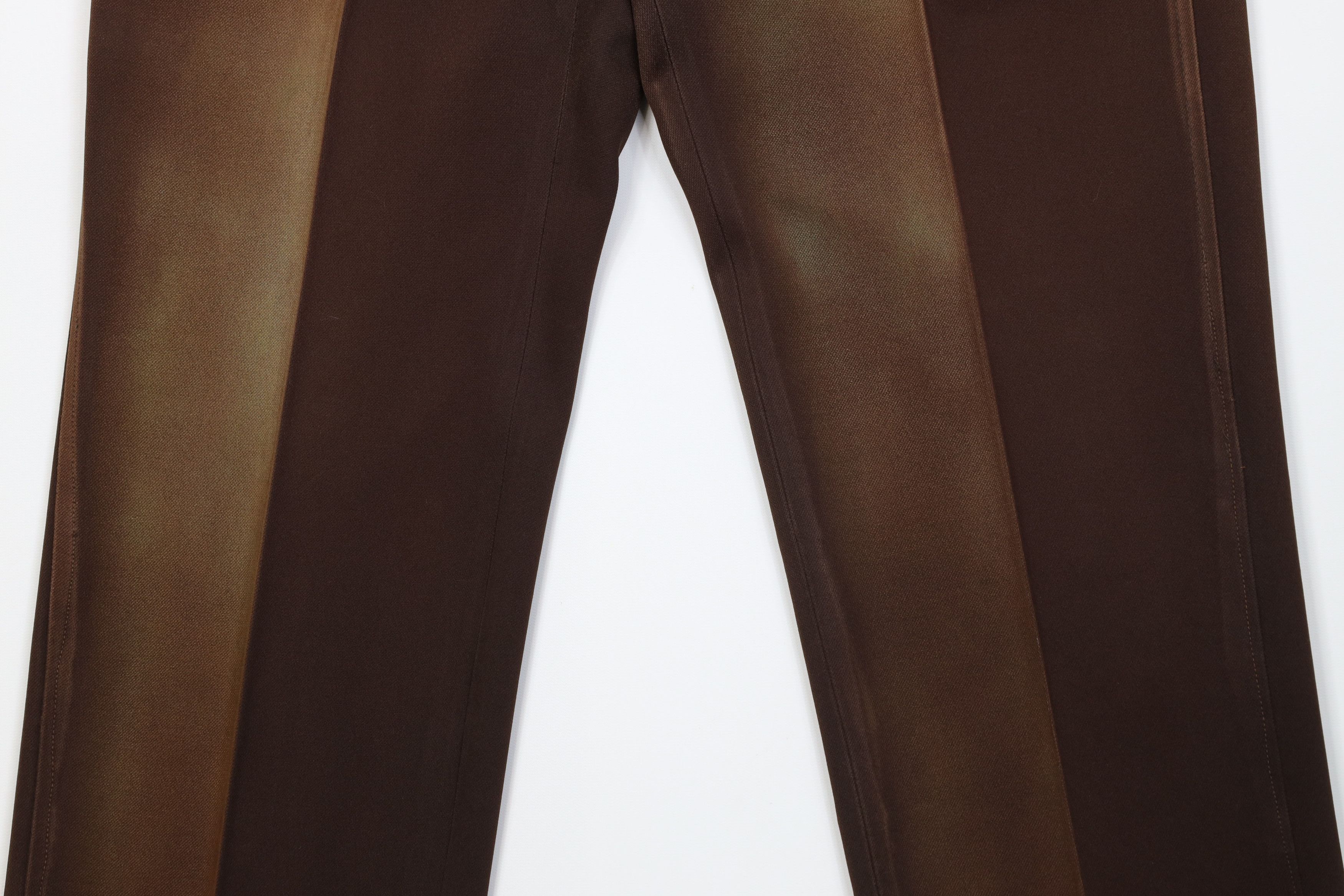 Vintage Vintage 70s Streetwear Knit Flared Wide Leg Chino Pants USA Size US 36 / EU 52 - 3 Thumbnail