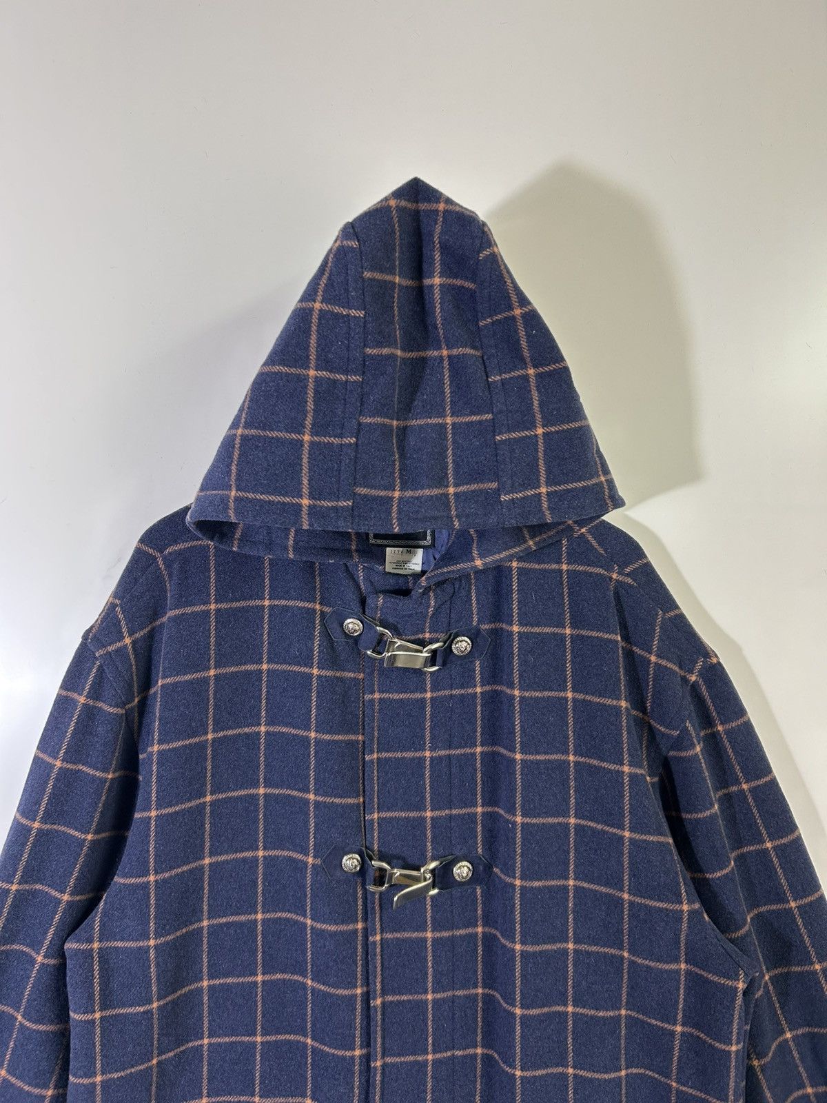 Versace ⚡️Vintage Luxury Versace Wool Flannel Hoodie Zipper Jacket Size US M / EU 48-50 / 2 - 4 Thumbnail