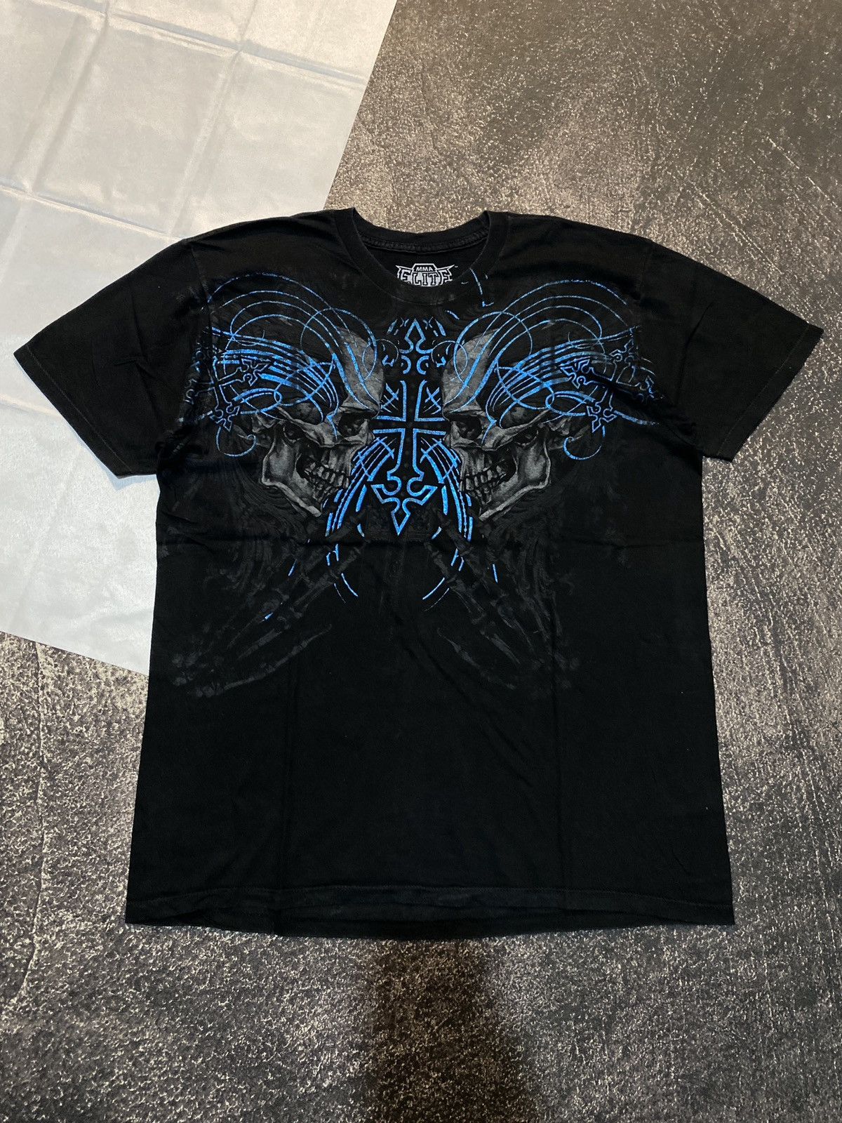Other MMA ELITE CYBER SKULL CROSS TEE Size US L / EU 52-54 / 3 - 1 Thumbnail
