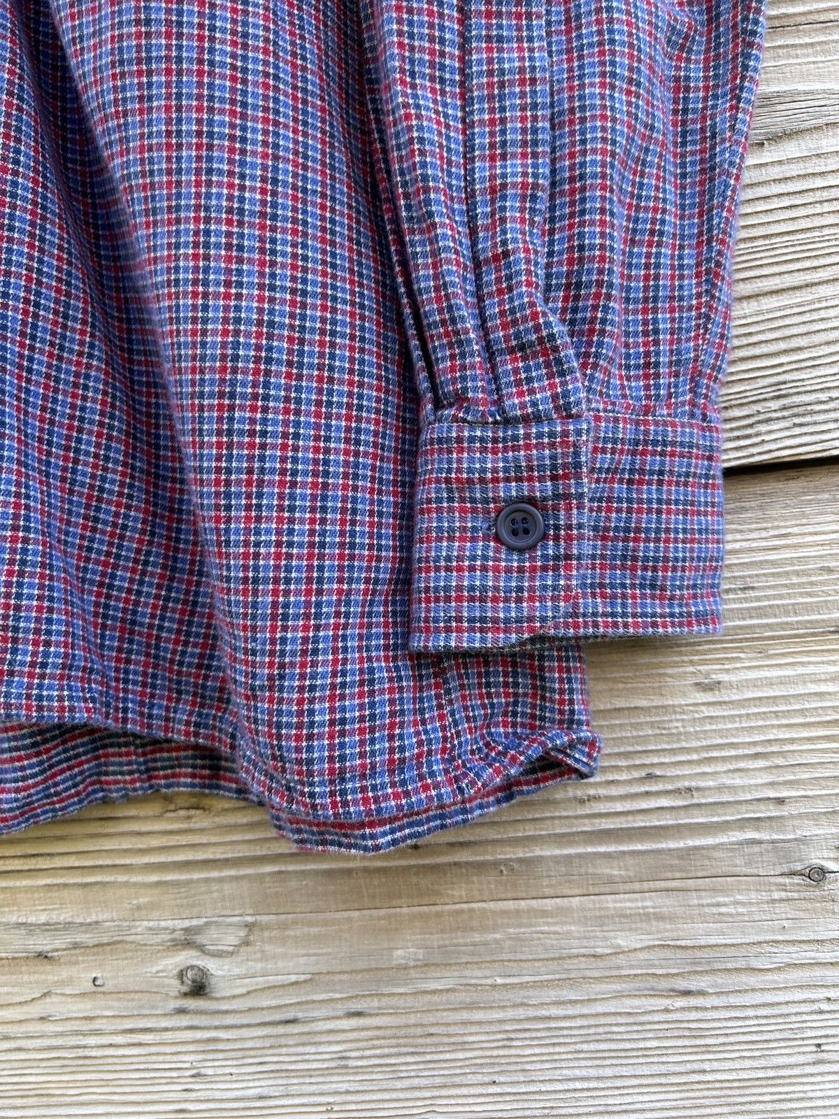 Yves Saint Laurent 80s Vintage Yves Saint Laurent Chemises Flannel Check Shirt Size US M / EU 48-50 / 2 - 4 Thumbnail