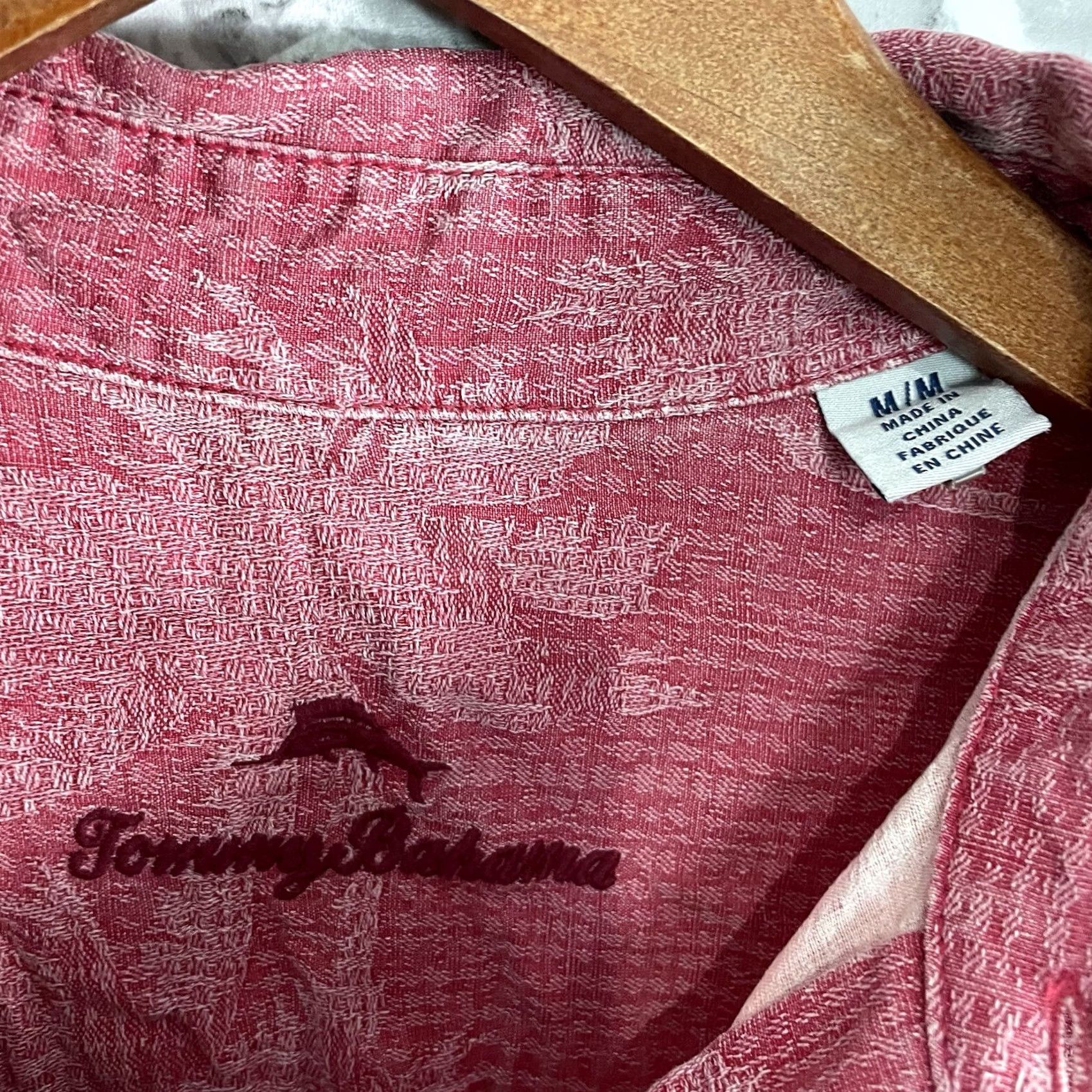 Tommy Bahama VINTAGE Tommy Bahama Red Tree Print Hawaiian Shirt Mens M Size US M / EU 48-50 / 2 - 4 Thumbnail