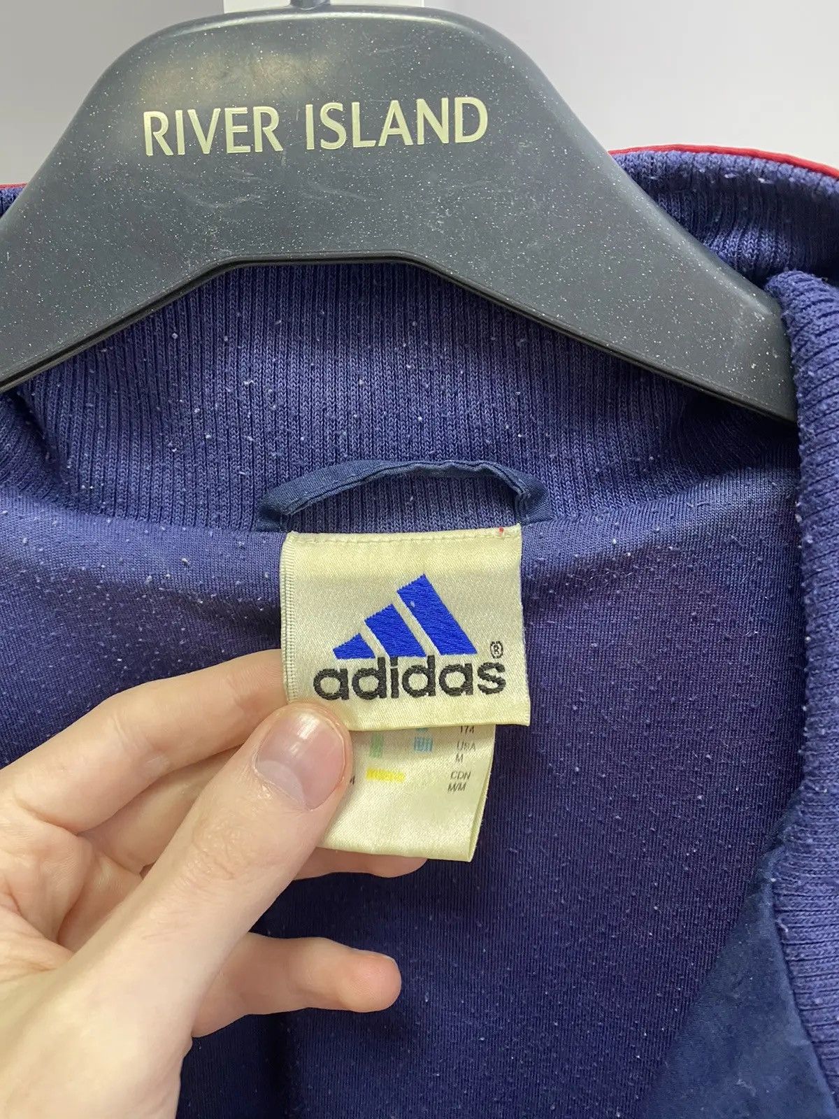 Adidas × Vintage Vintage Adidas Red 90s Style Track Jacket Size US M / EU 48-50 / 2 - 10 Thumbnail