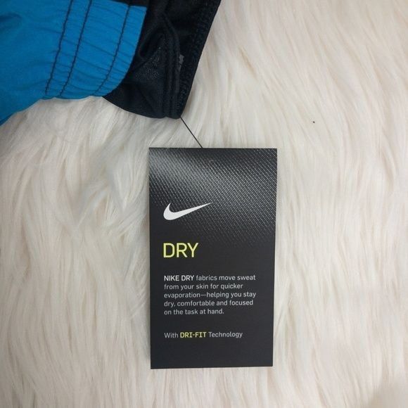 Nike Nike Black & Aqua Dri-Fit Running Shorts Size 27" / US 4 / IT 40 - 7 Thumbnail