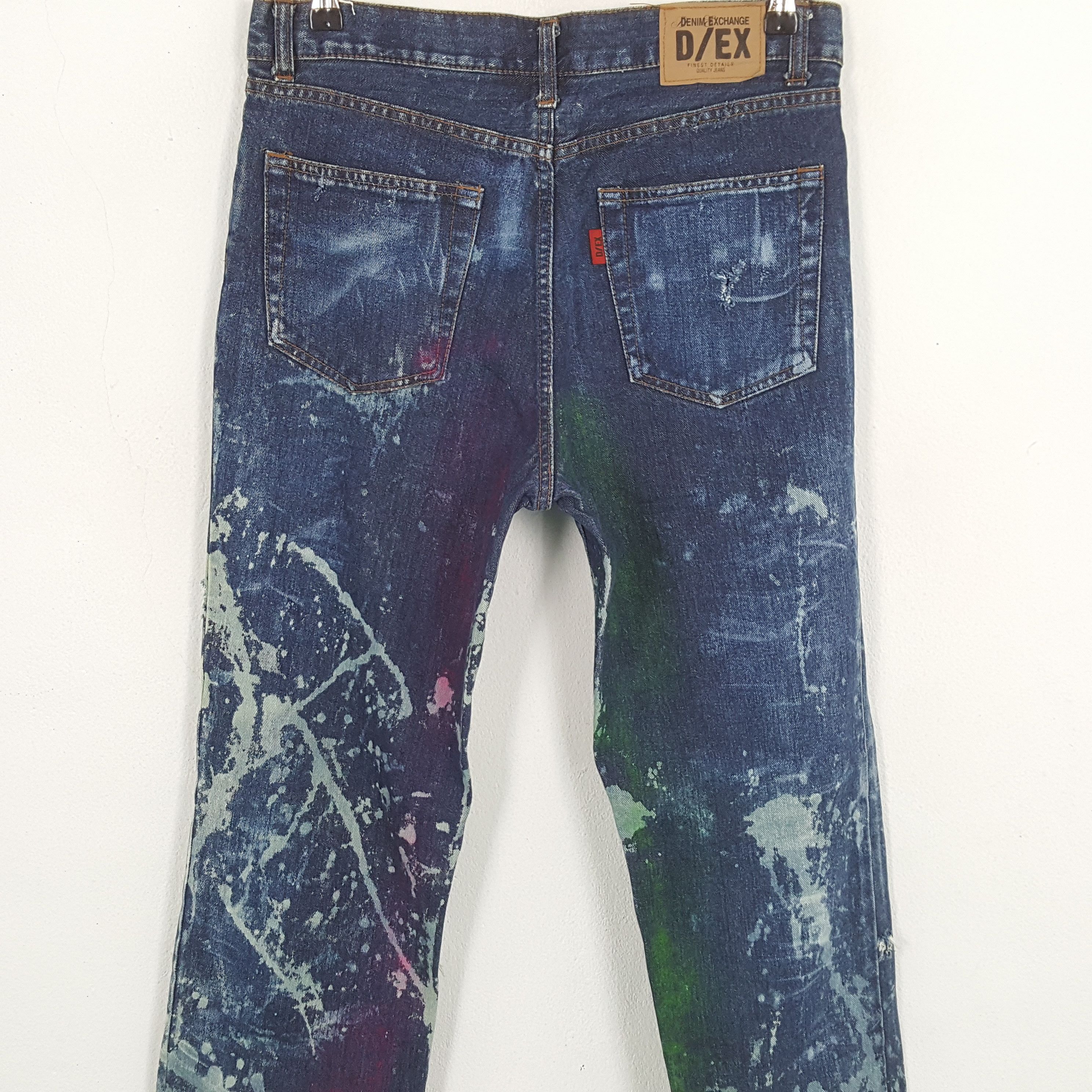 Japanese Brand × Vintage Vintage DENIM EXCHANGE Japanese Brand Distressed Jeans Size US 32 / EU 48 - 5 Thumbnail