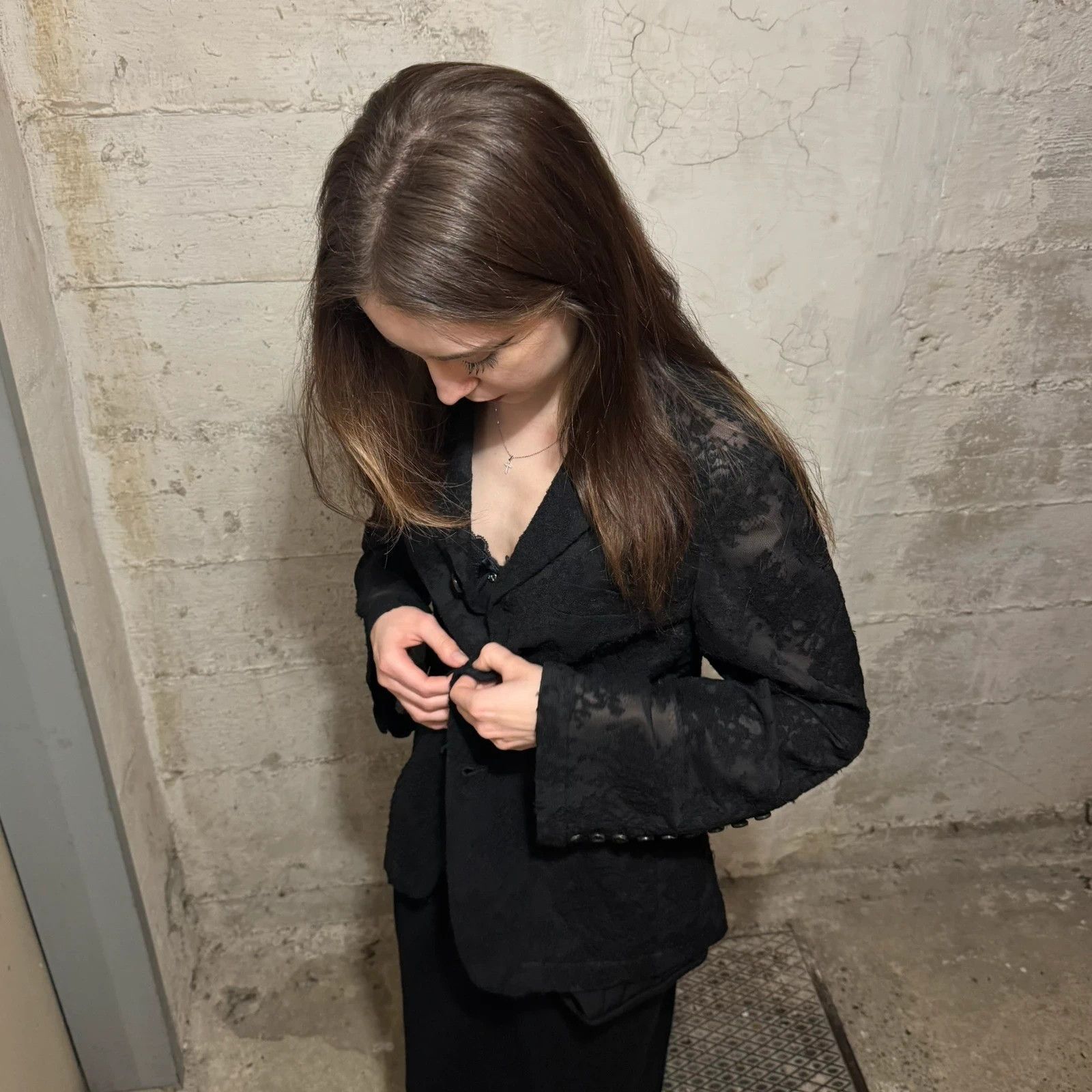Comme des Garcons F/W 2015 Comme des Garcons lace blazer Size XS / US 0-2 / IT 36-38 - 2 Thumbnail