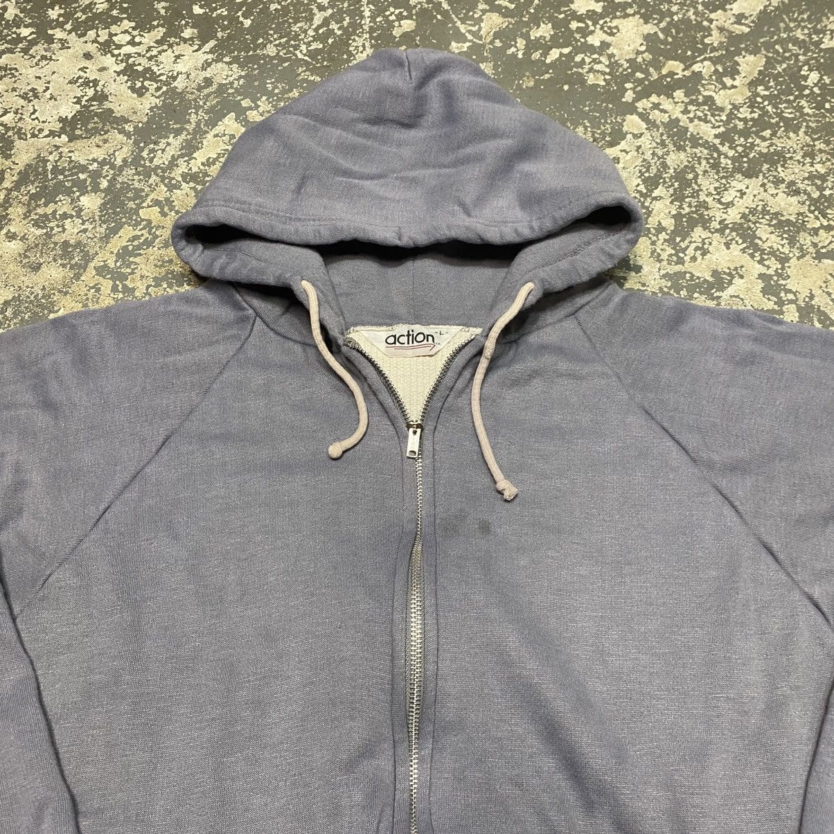 Japanese Brand × Vintage Vintage Action Waffle Insulated Thermal Lined Zip Hoodie Size US L / EU 52-54 / 3 - 8 Thumbnail