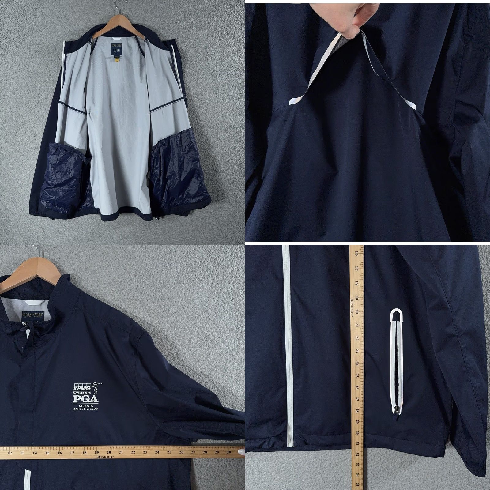 Polo Ralph Lauren Ralph Lauren Golf Jacket Womens 2XL Blue Windbreaker PoloSport Polo Ralph Lauren PGA Champ Atlanta Unisex Full Zip Lightweight Water Resistant Size XXL / US 16-18 / IT 52-54 - 8 Thumbnail