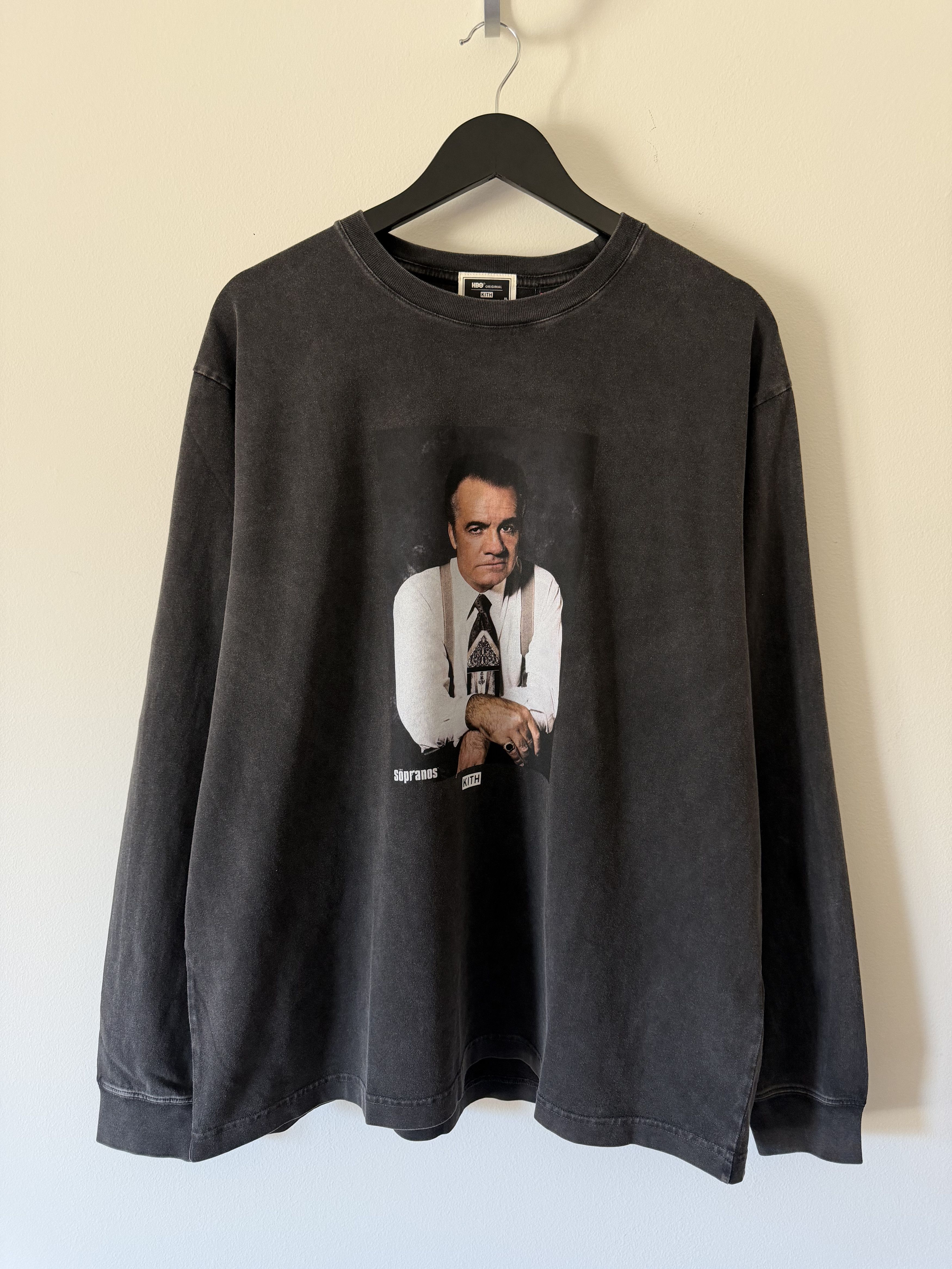 Kith Kith Sopranos Paulie Vintage Long Sleeve Tee in Black Size US XL / EU 56 / 4 - 1 Thumbnail