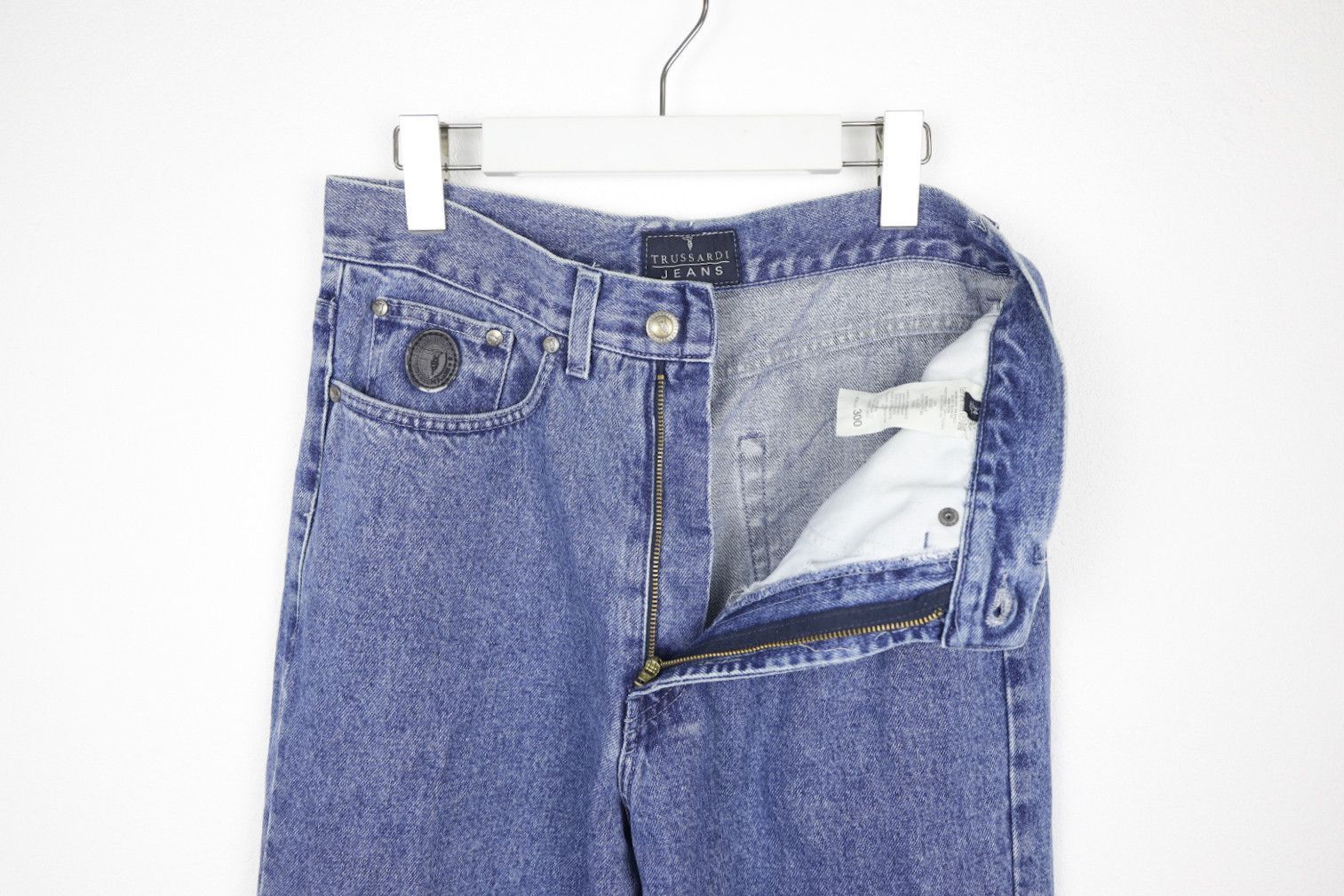 Trussardi × Vintage Vintage Trussardi Jeans Blue Washed Jeans Denim Pants Size US 32 / EU 48 - 6 Thumbnail