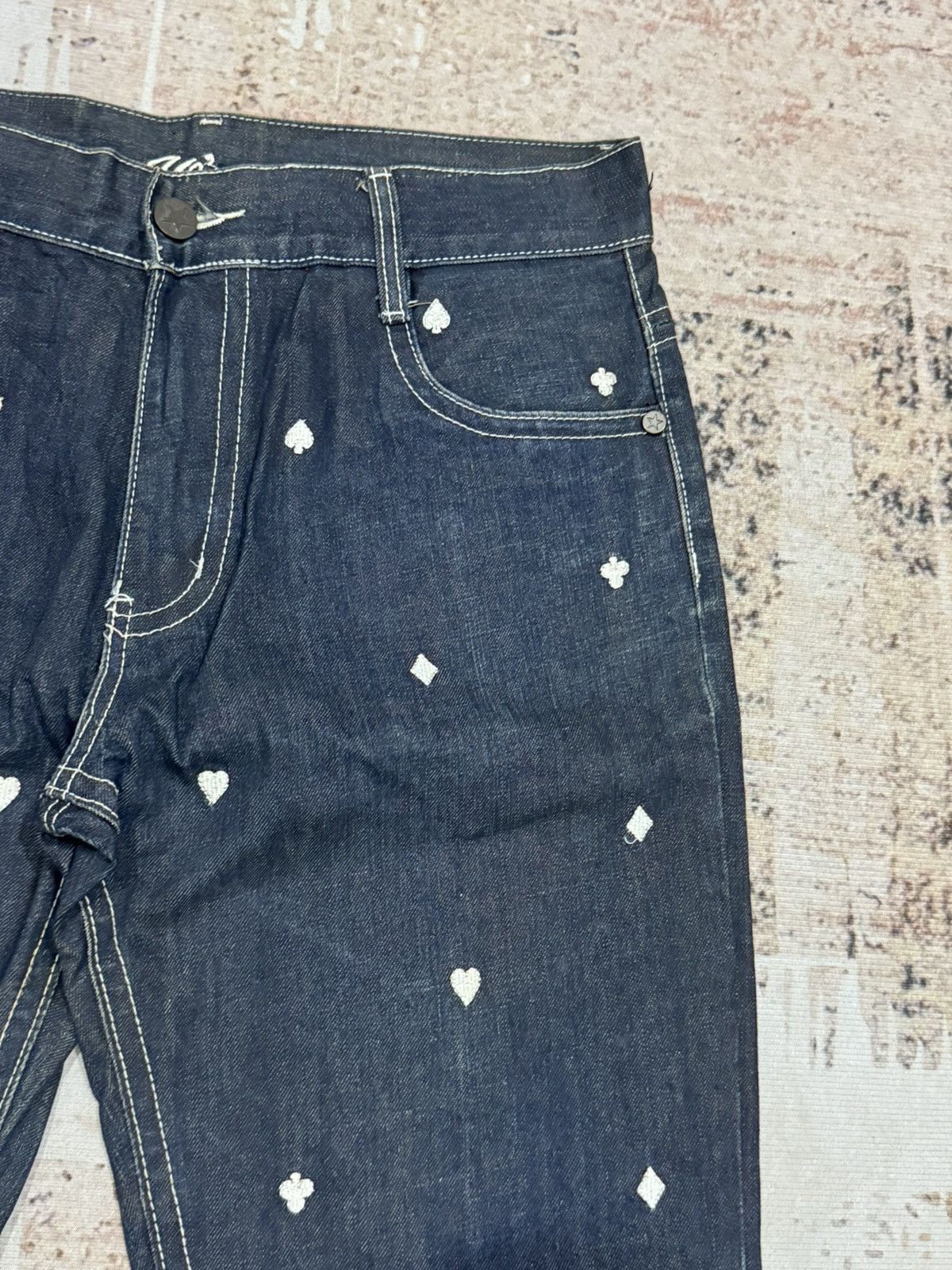 If Six Was Nine JOISM - full mini envroieded jeans Size US 35 - 5 Thumbnail