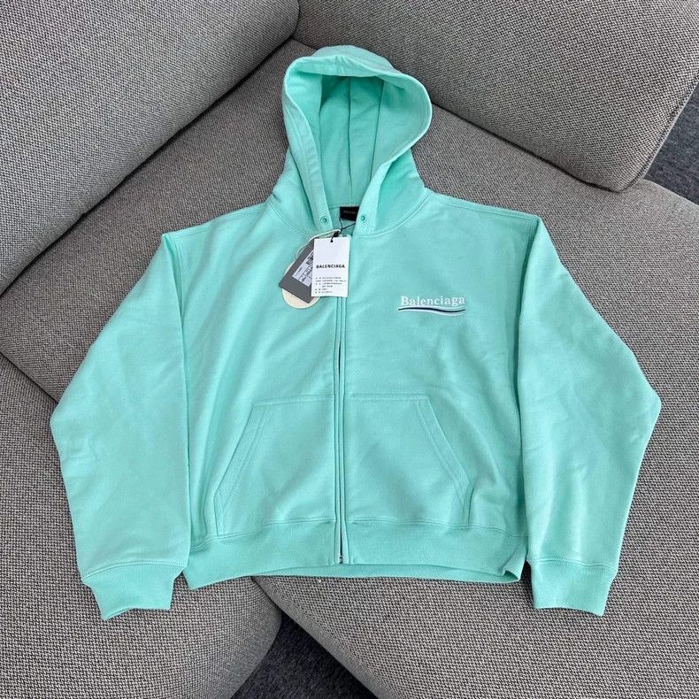 Balenciaga Balenciaga Coke embroidered zipper hooded sweater Size US M / EU 48-50 / 2 - 1 Thumbnail