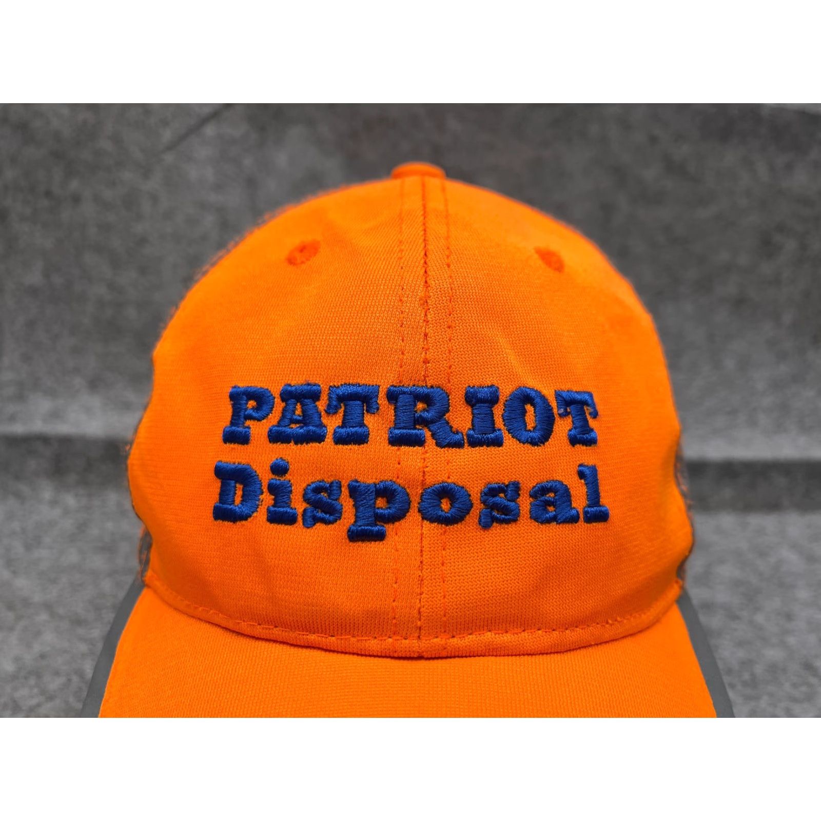 Vintage Big X Hat Adult One Size Orange High Visibility Patriot Disposal Strap Back Size ONE SIZE - 2 Thumbnail