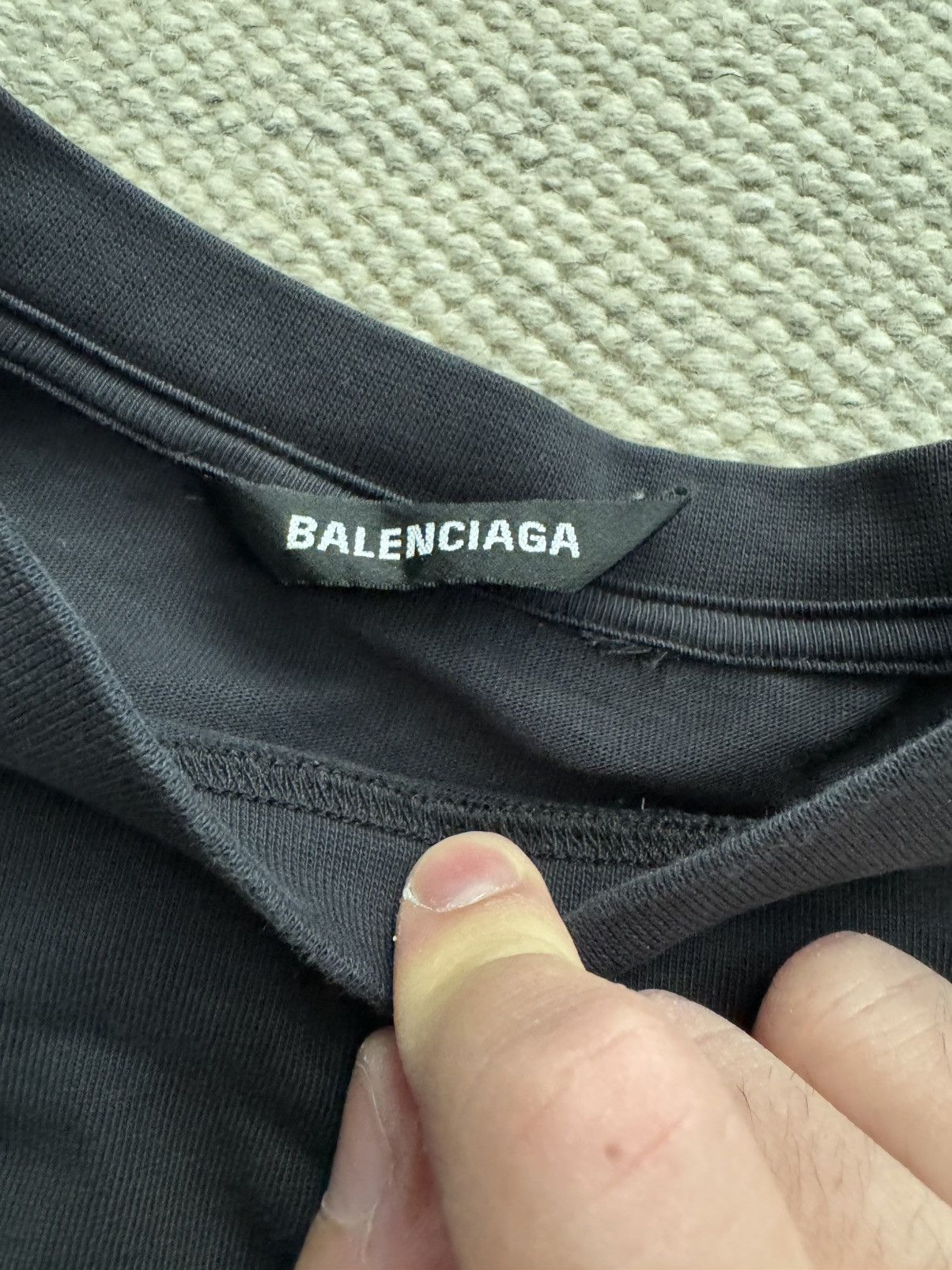 Balenciaga Balenciaga Trompe L’oeil Black Shirt Size US M / EU 48-50 / 2 - 4 Thumbnail