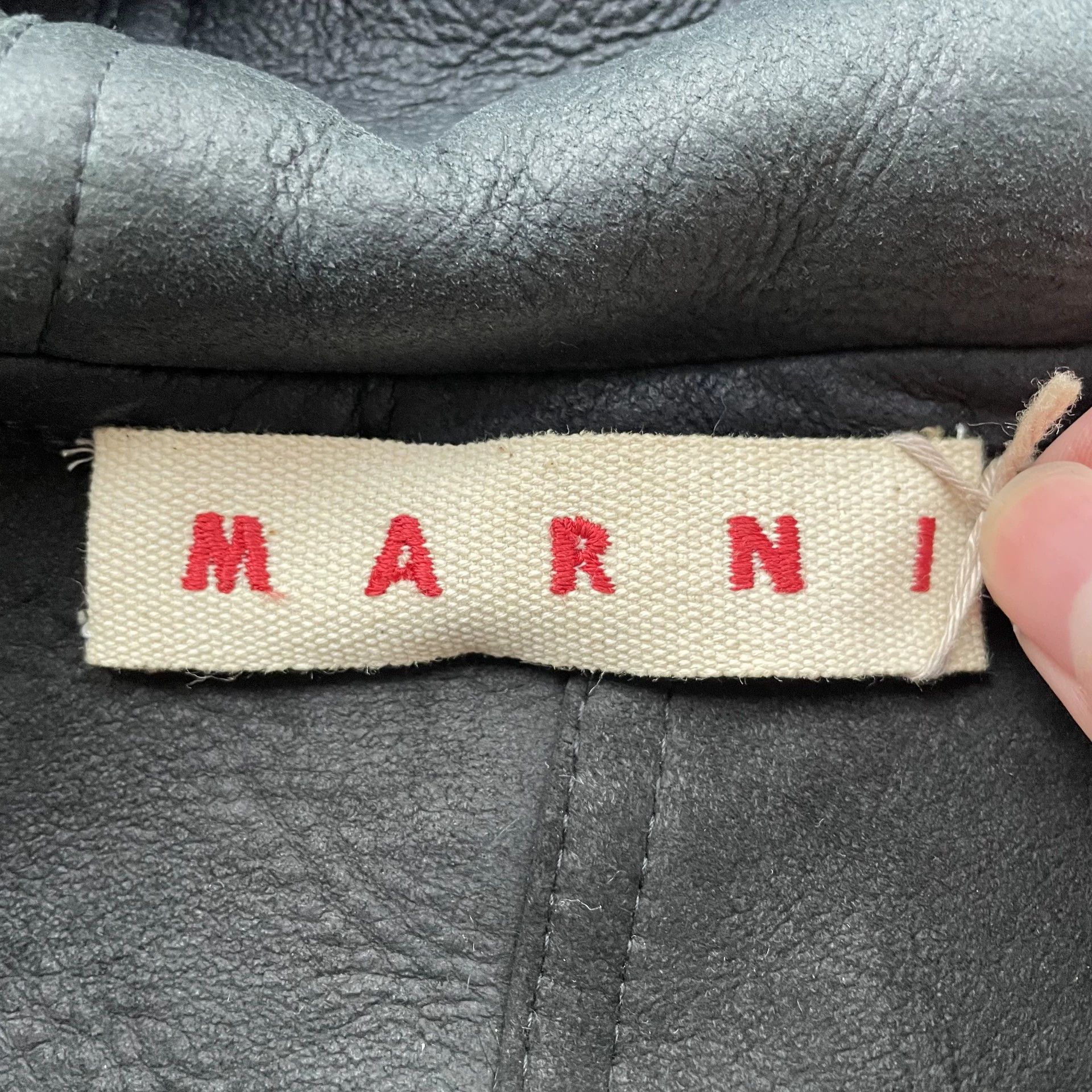 Marni Marni 98 New Women's Hooded Lamb Fur Vest Navy 38 Minor Flaw Size S / US 4 / IT 40 - 5 Thumbnail