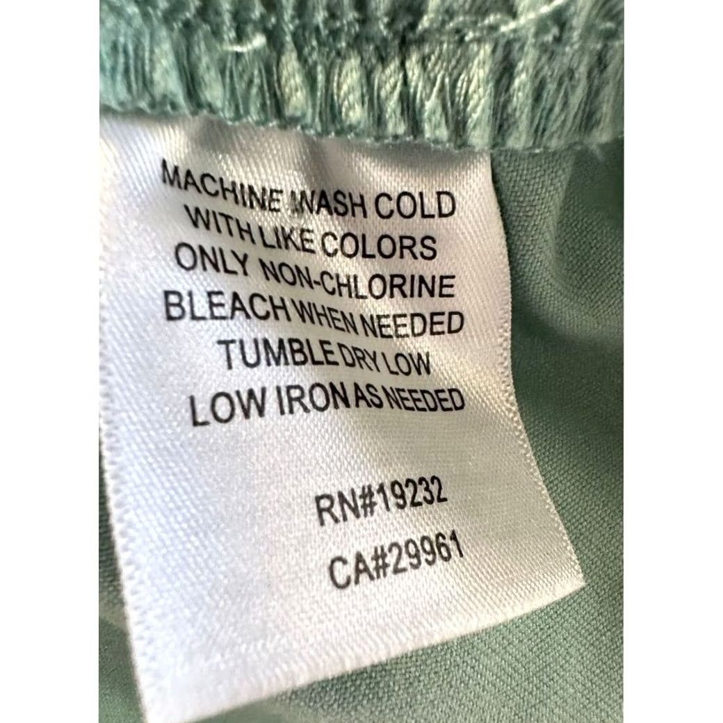 Vintage Alfred Dunner Pants Womens 16 Green Classic Fit Elastic Waist Wide-Leg Ankle NEW Size 38" / US 16 / IT 52 - 4 Thumbnail
