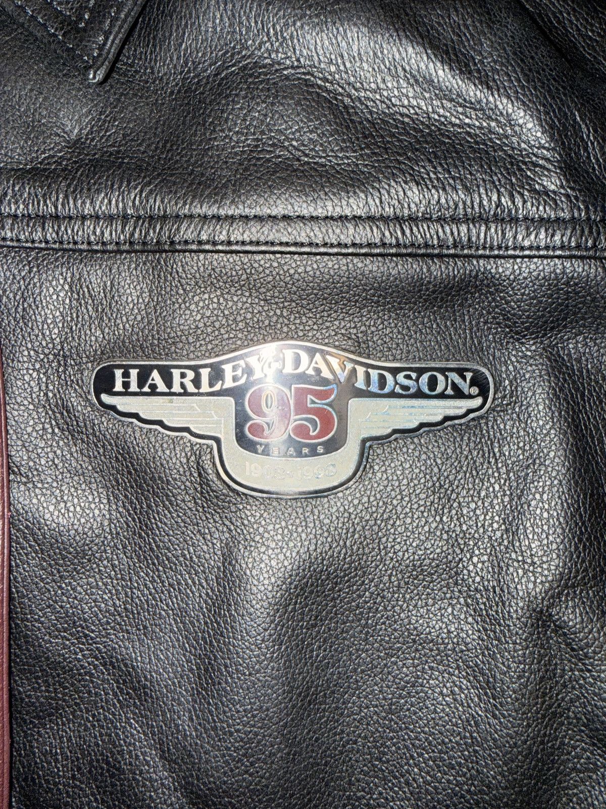 Harley Davidson Rare Vintage 1998 Harley-Davidson Women Leather Jacket - XL Size XL / US 12-14 / IT 48-50 - 4 Thumbnail