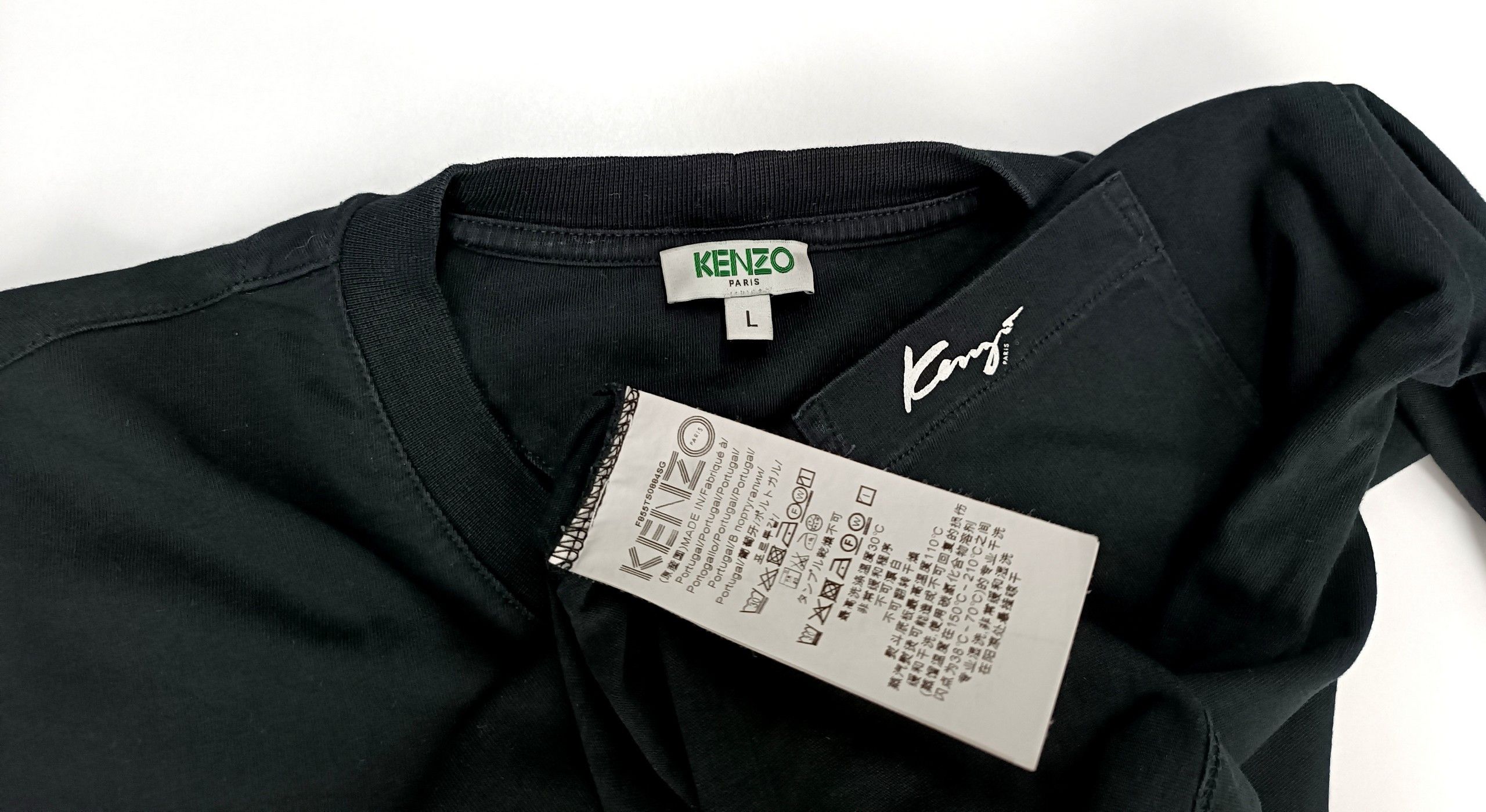 Kenzo Kenzo Paris Logo Black T Shirt size L Size US L / EU 52-54 / 3 - 6 Thumbnail