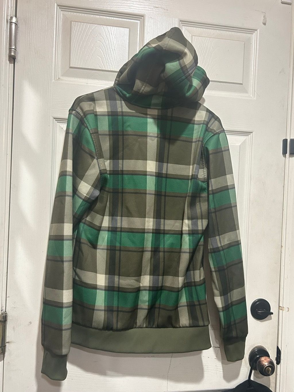 Burton Men's Burton Green Plaid Full-Zip Hoodie S Size US S / EU 44-46 / 1 - 5 Thumbnail