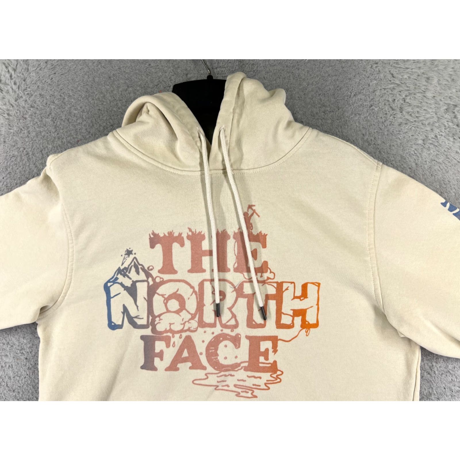 The North Face The North Face Hoodie Mens Small Beige Logo Pullover Pocket Cotton Classic Size US S / EU 44-46 / 1 - 4 Thumbnail