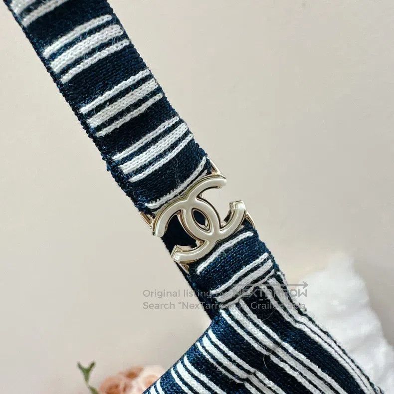 Chanel Chanel Metal micro-label striped suspender skirt Size XS / US 0-2 / IT 36-38 - 4 Thumbnail