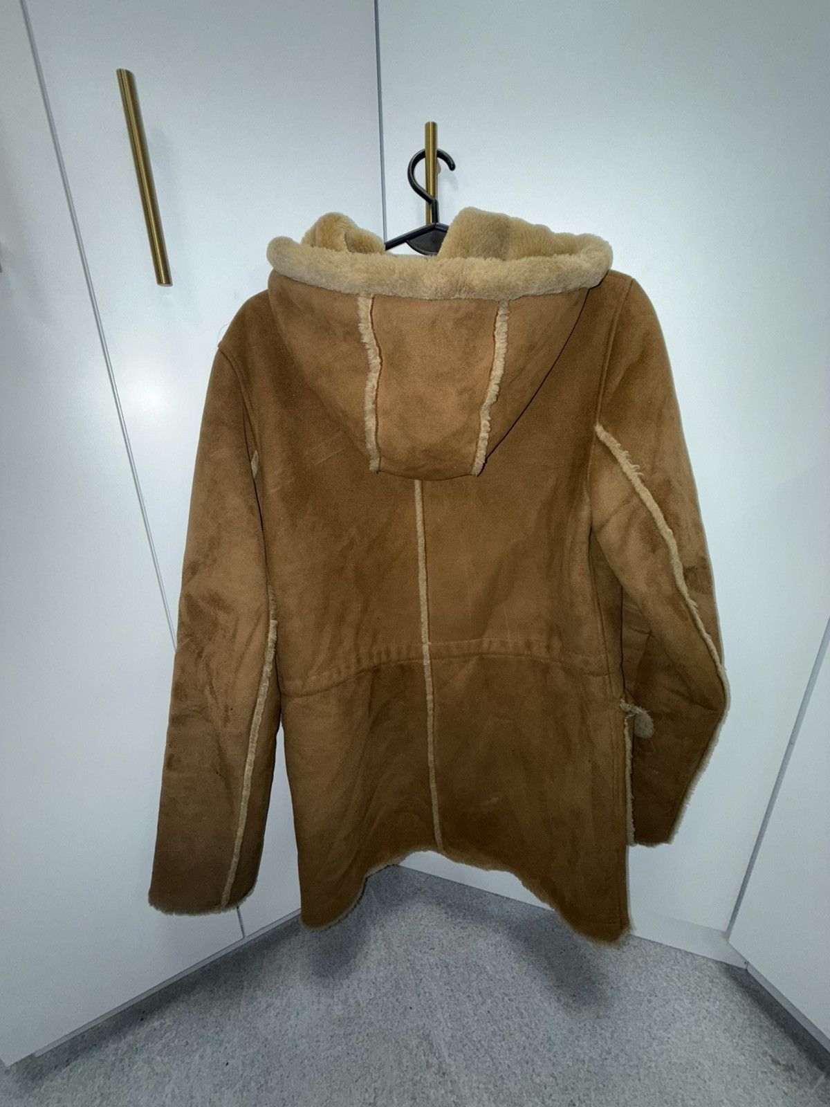 Vintage Vintage Shearling Hooded Coat – Brown Suede – Size 38 Size M / US 6-8 / IT 42-44 - 5 Thumbnail