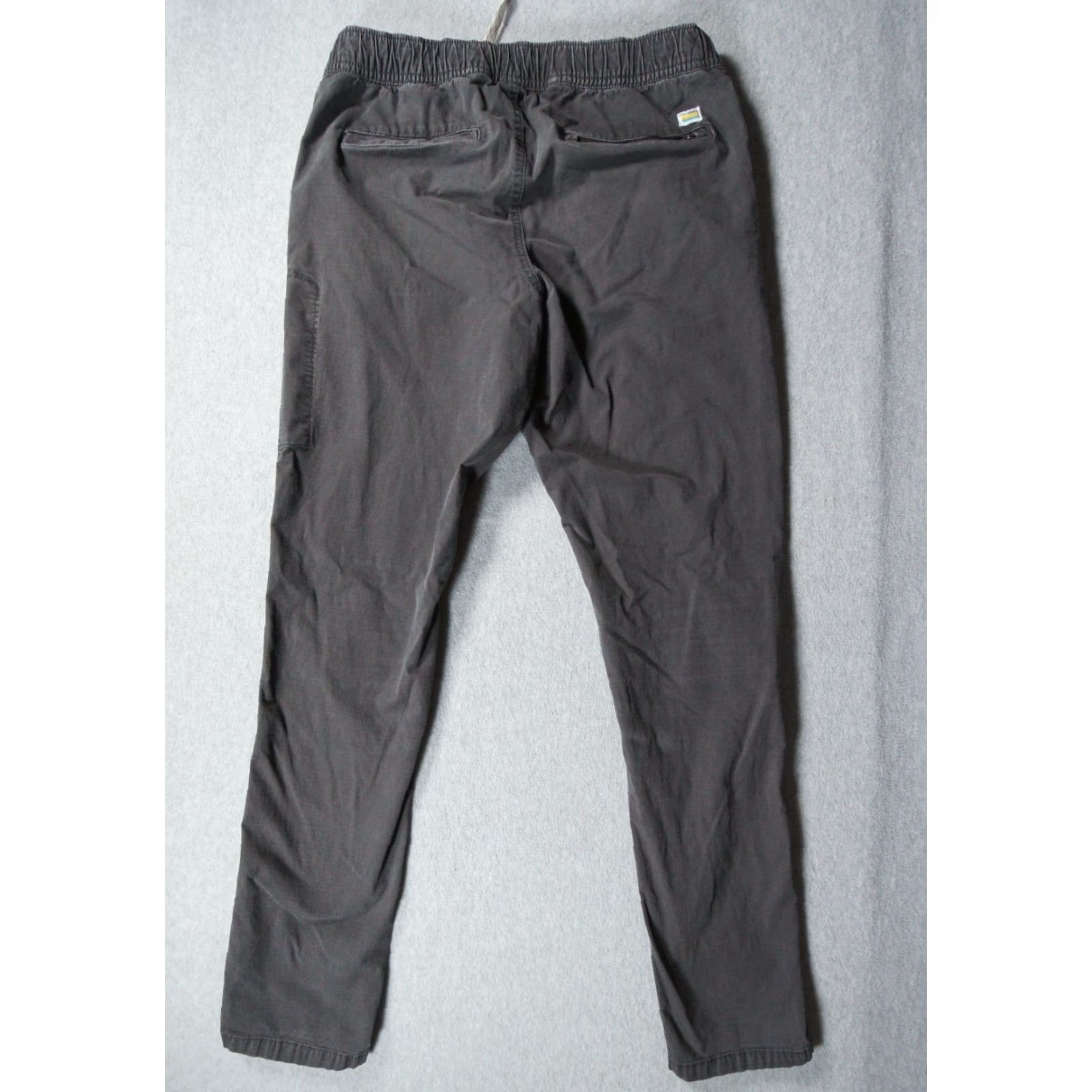 Vuori Vuori Pants Mens Medium Gray Ripstop Outdoors Drawstring Stretch Casual Adult Regular Style Carpenter Size US 31 - 6 Thumbnail