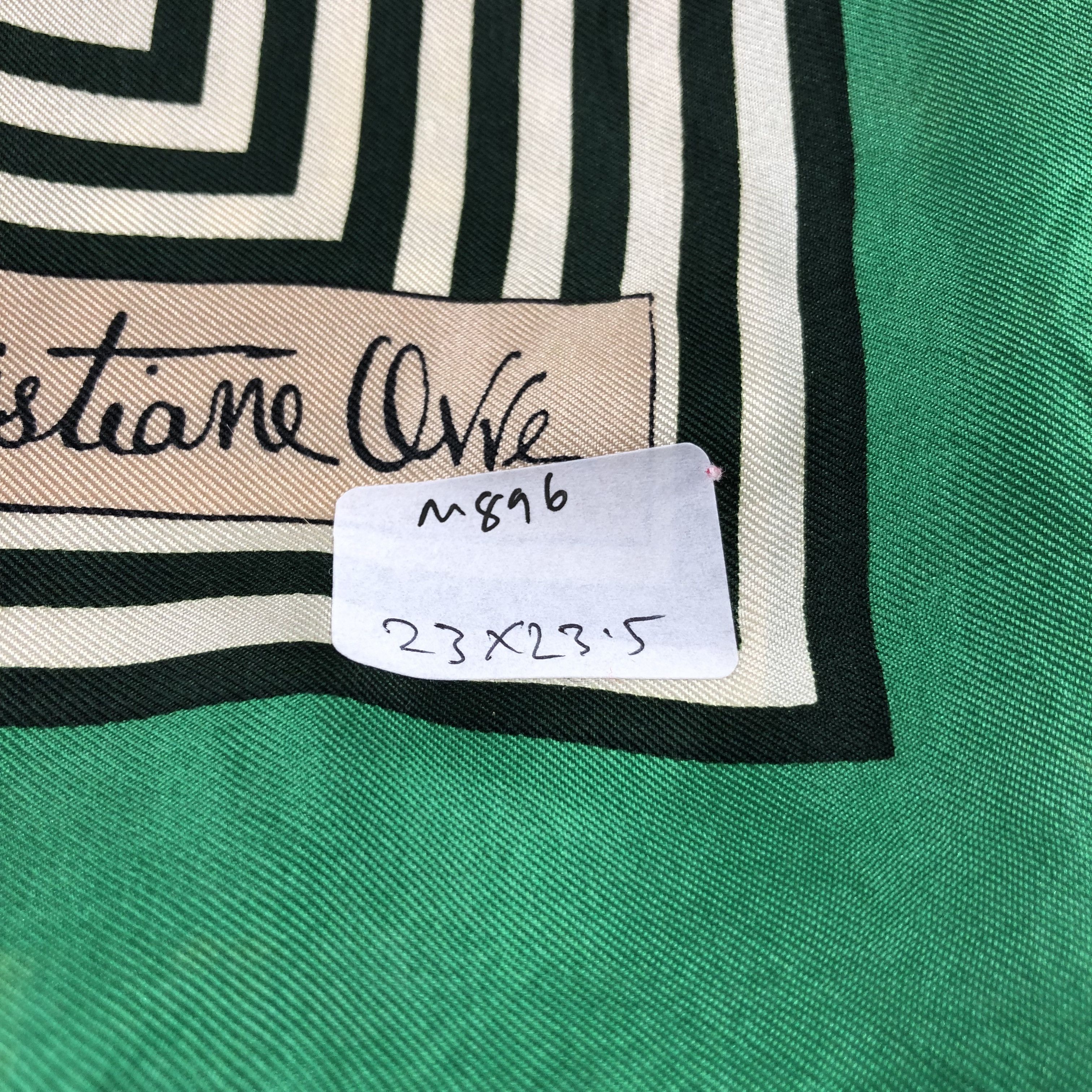 Vintage Vintage Christiane Ovre Hand Rolled Silk Scarf M896 Size ONE SIZE - 12 Thumbnail