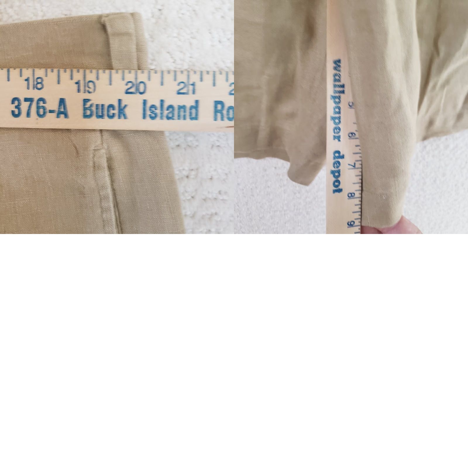 Brooks Brothers Brooks Brothers 346 Mens Linen Shorts Beige Tan Khaki - Travel Casual 9-Inch Size US 40 / EU 56 - 9 Thumbnail