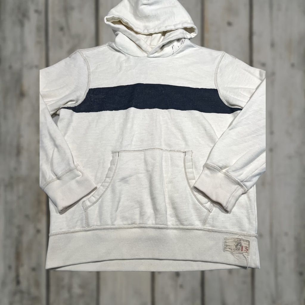 American Eagle Outfitters American Eagle Outfitters Hoodie Mens Large Eagle On Hood Graphic Print Pullover Beige Size US L / EU 52-54 / 3 - 1 Thumbnail