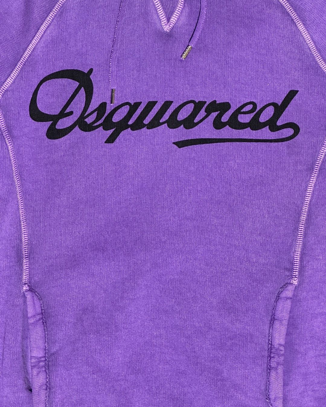 Dsquared2 SS13 Exposed Seams Cursive Logo Hoodie Size US S / EU 44-46 / 1 - 2 Thumbnail