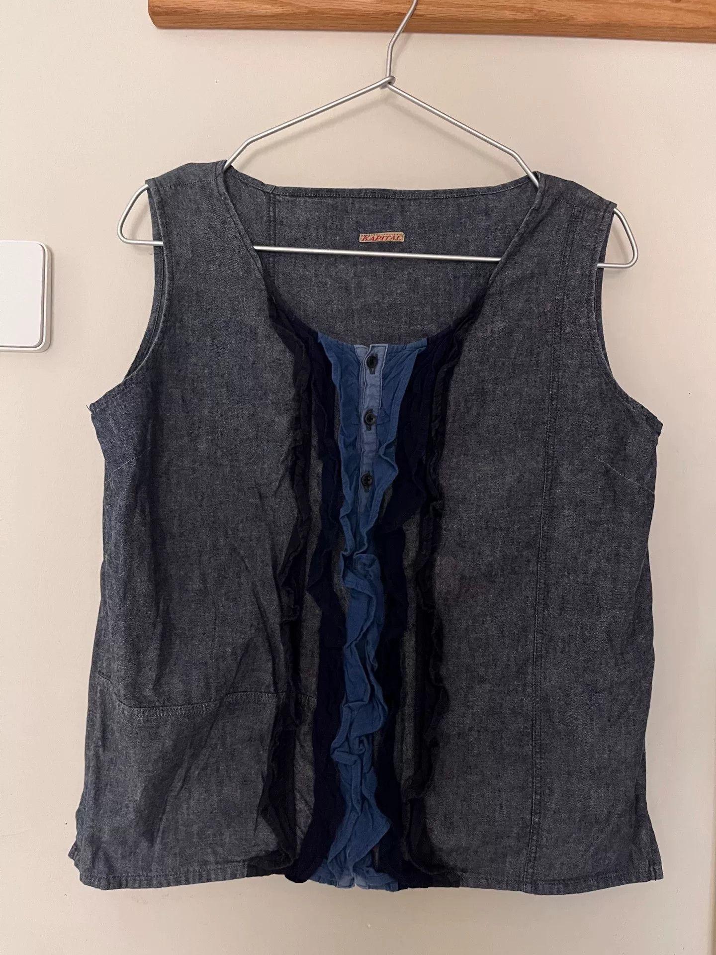 Kapital Kapital Indigo Lace Denim Vest Size M / US 6-8 / IT 42-44 - 1 Thumbnail